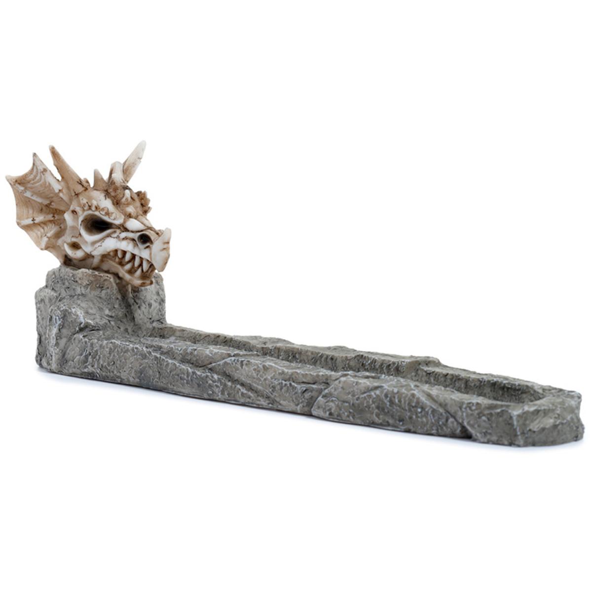 Shadows of Darkness Incense Burner Ashcatcher - Dragon Skull Head - Cream – image 3