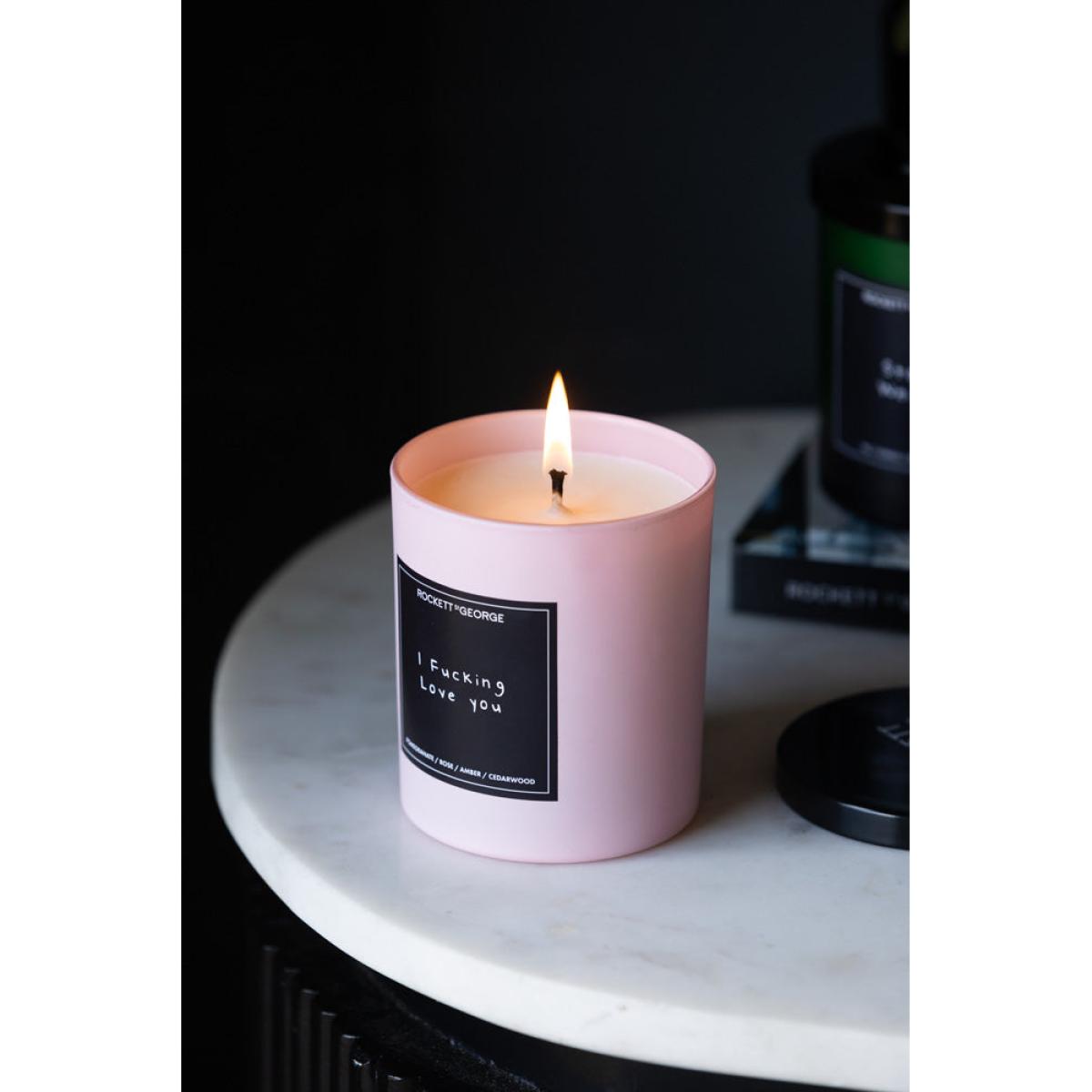 Rockett St George Pink I Fucking Love You Scented Candle – image 3