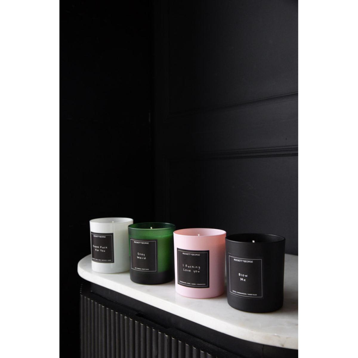 Rockett St George Pink I Fucking Love You Scented Candle – image 4