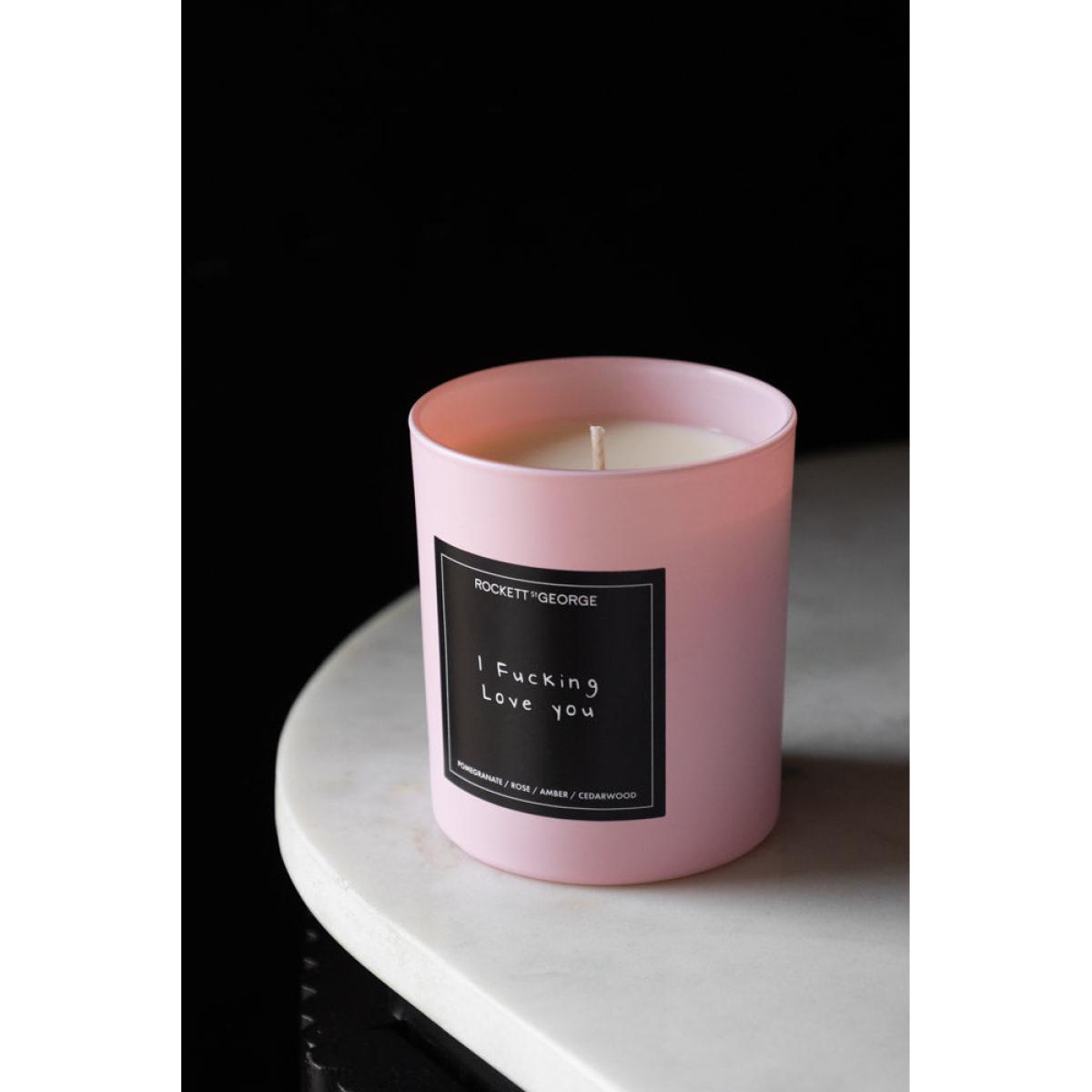 Rockett St George Pink I Fucking Love You Scented Candle – image 5