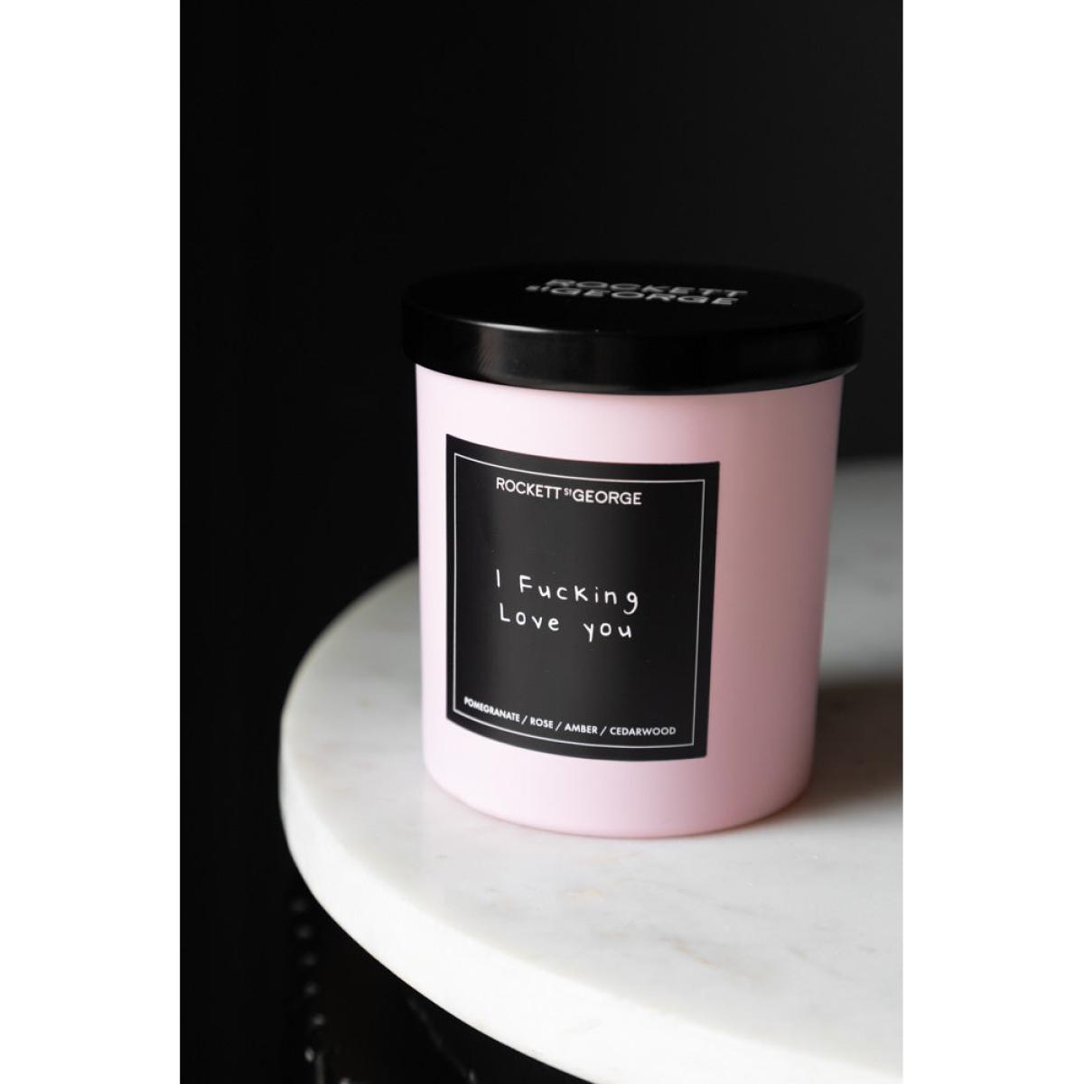 Rockett St George Pink I Fucking Love You Scented Candle – image 6