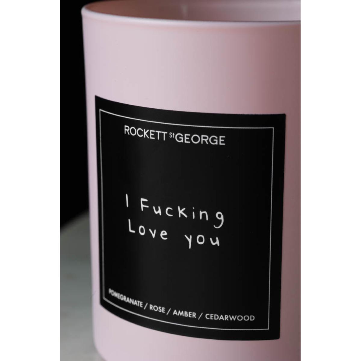 Rockett St George Pink I Fucking Love You Scented Candle – image 7