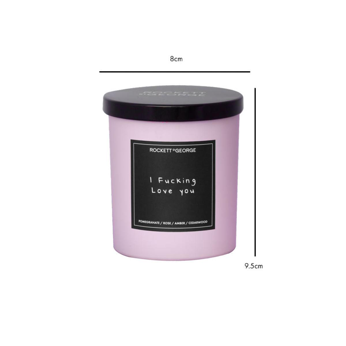 Rockett St George Pink I Fucking Love You Scented Candle – image 9