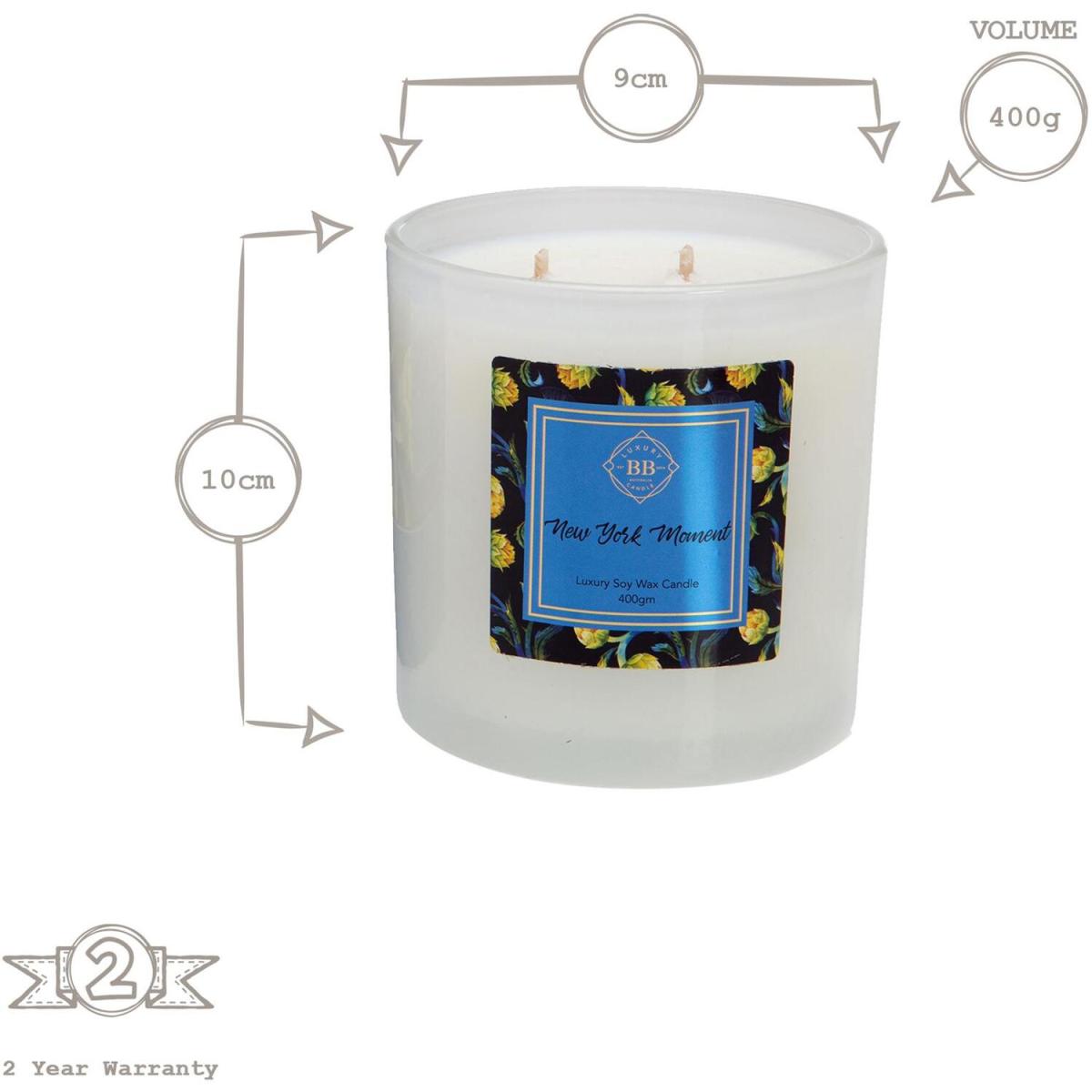 400g Botanical Soy Wax Scented Candle - New York Moment – image 5