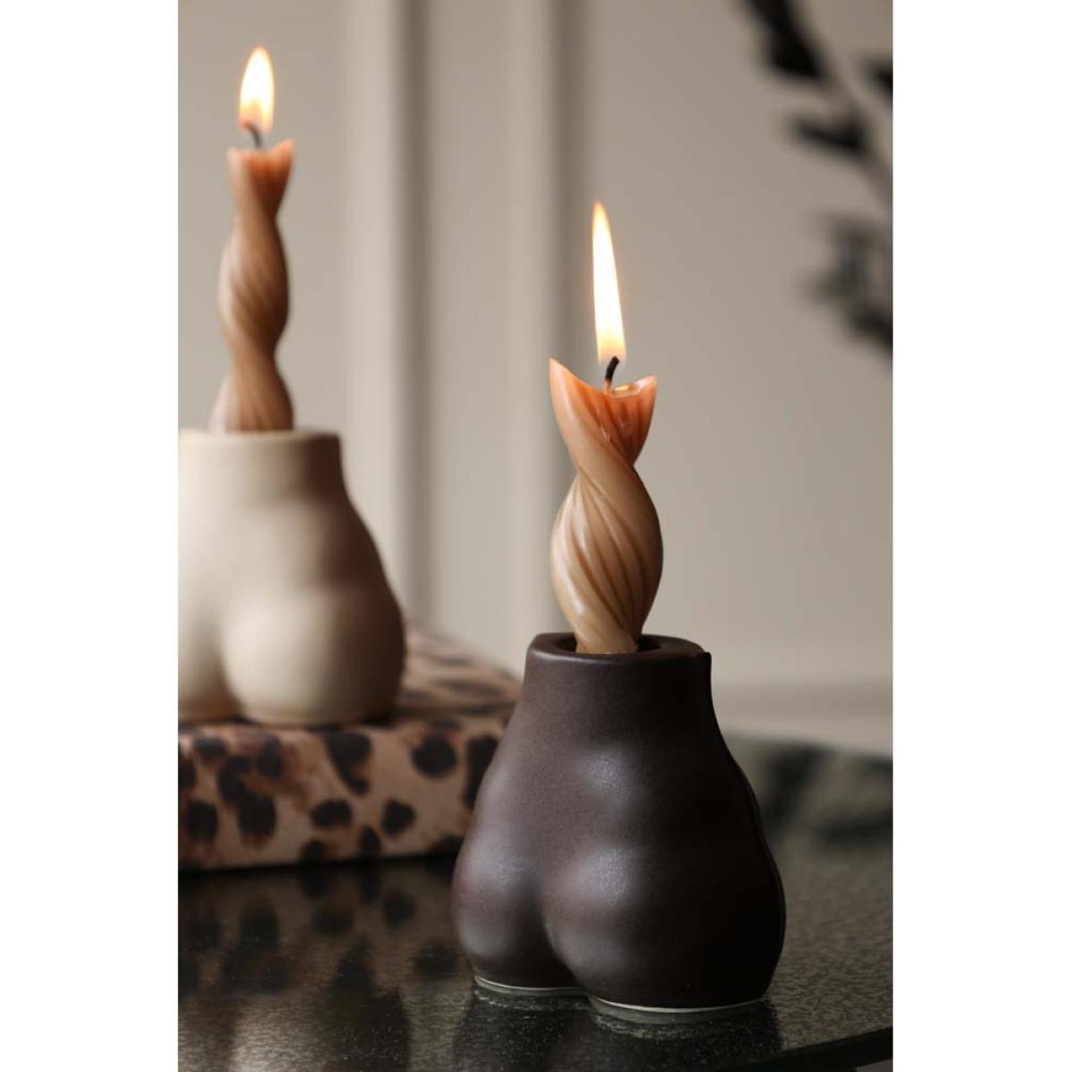 Brown Bottom Candlestick Holder – image 2