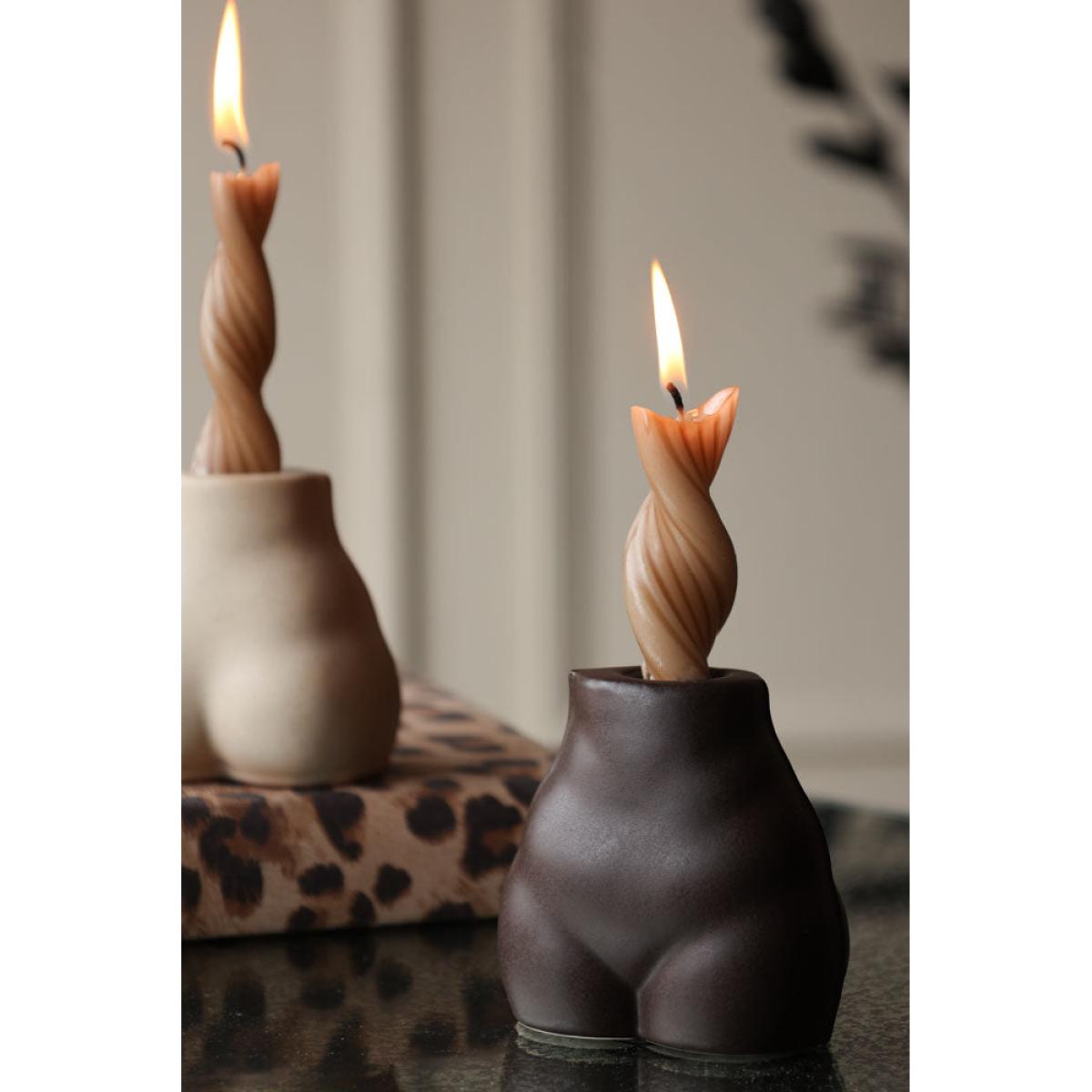 Brown Bottom Candlestick Holder – image 3