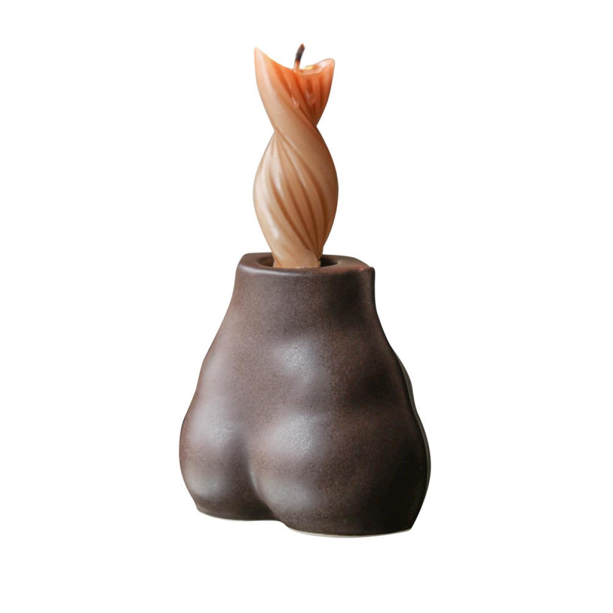 Brown Bottom Candlestick Holder – image 7