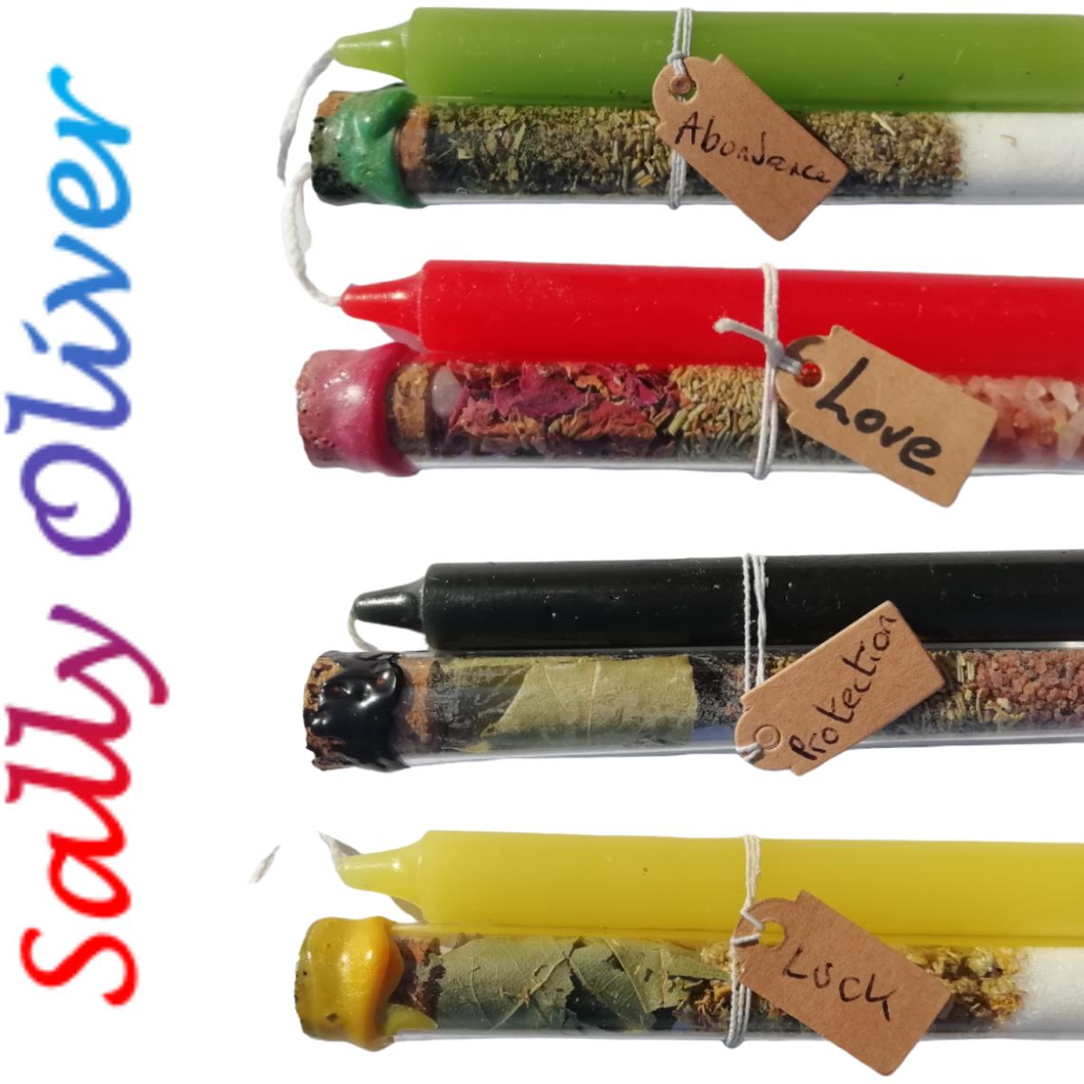 Idiot Vanishes Spell Set, Spell Tube and Candle - Blue – image 2