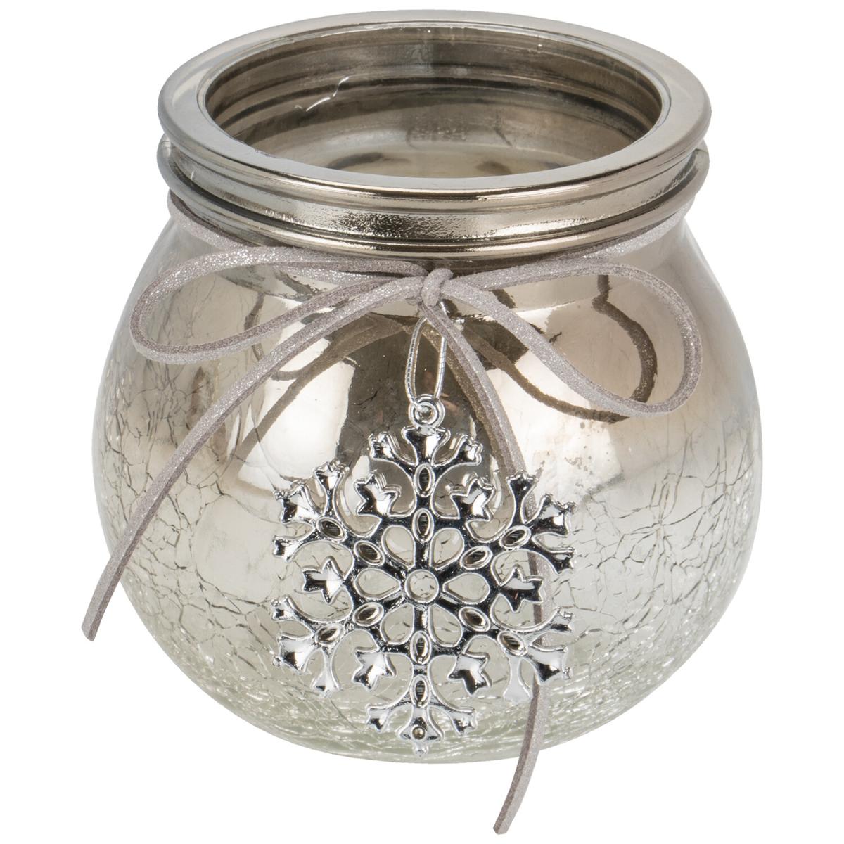 Smoked Crackle Tealight Holder – image 2