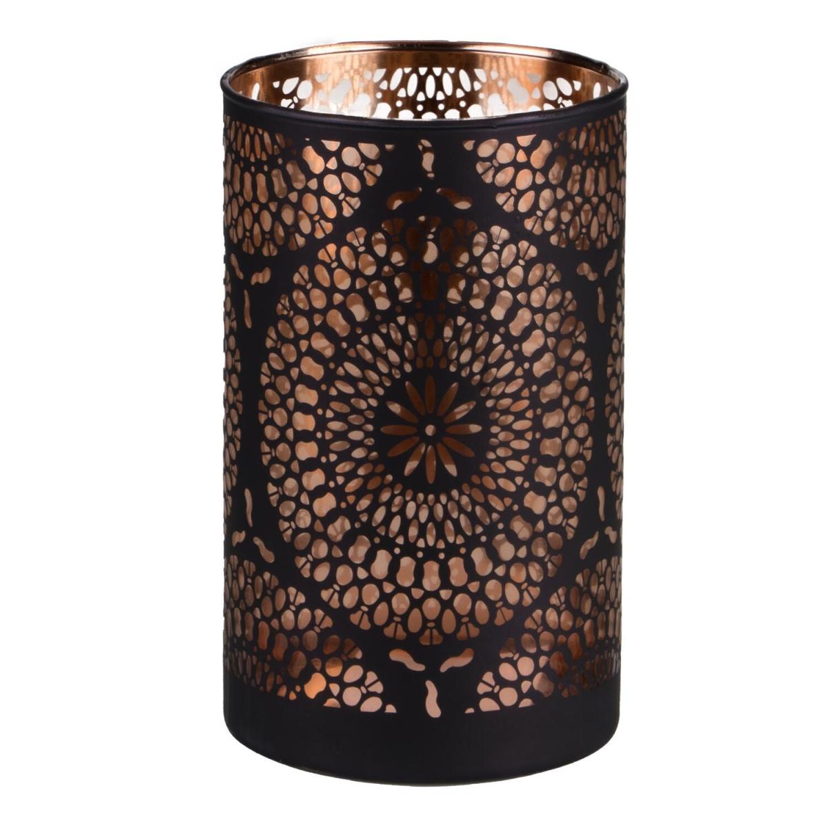 Tall Copper Cut Out Hurricane – image 2