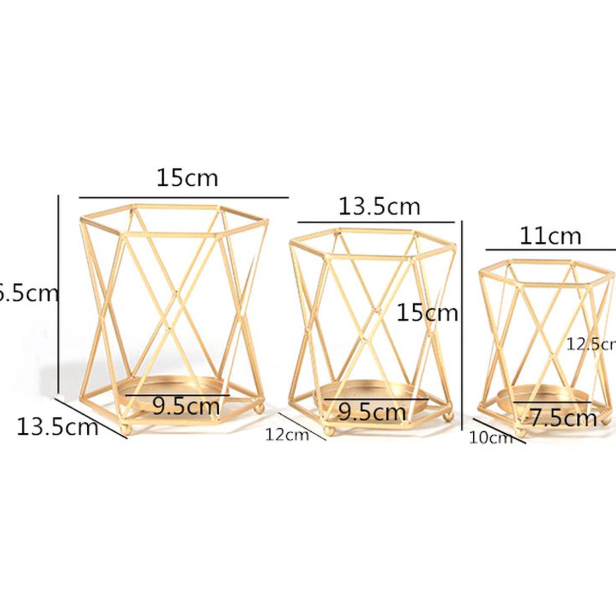 Geometry Candle Holders - Gold / 15cm – image 6