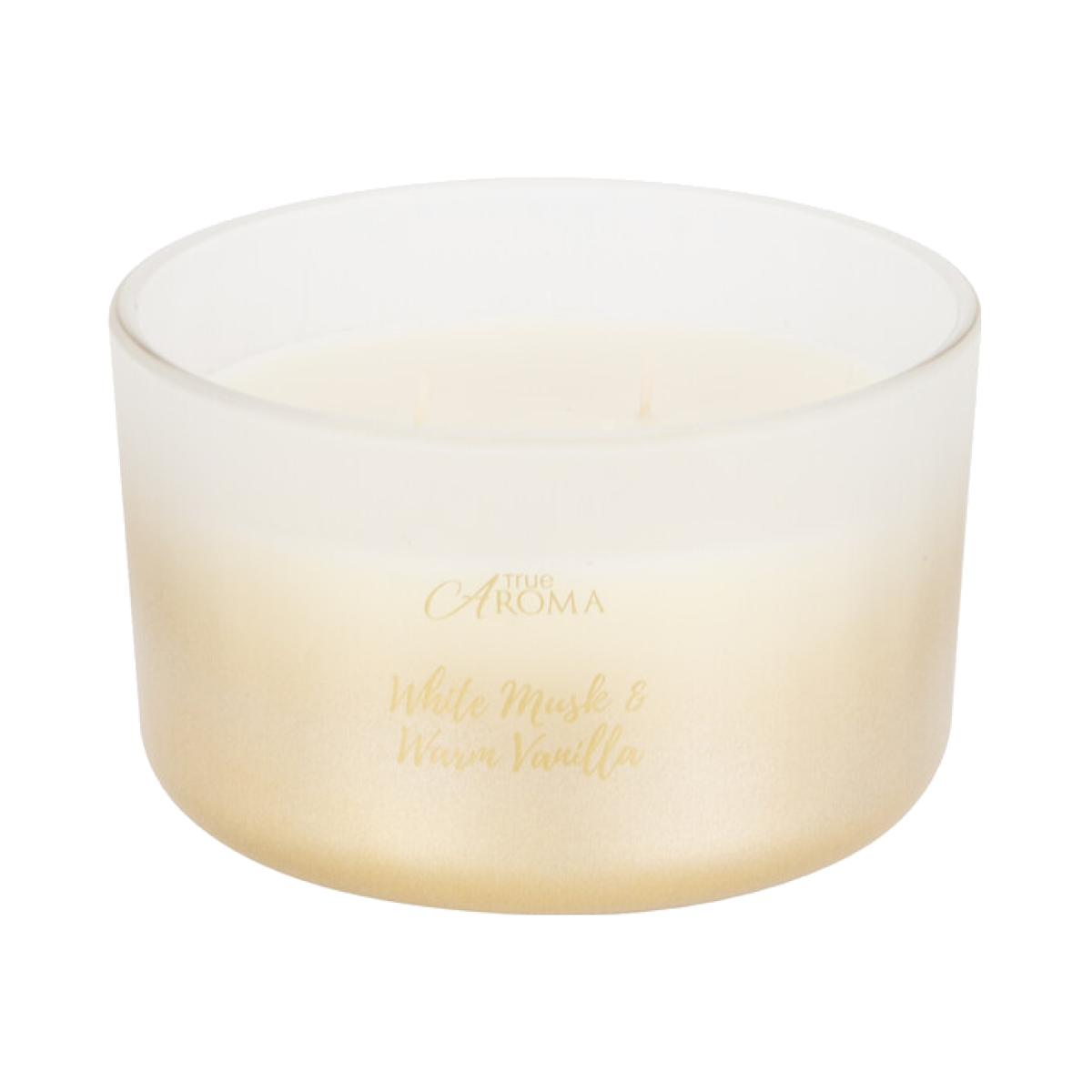 True Aroma White Musk and Warm Vanilla Candle – image 1