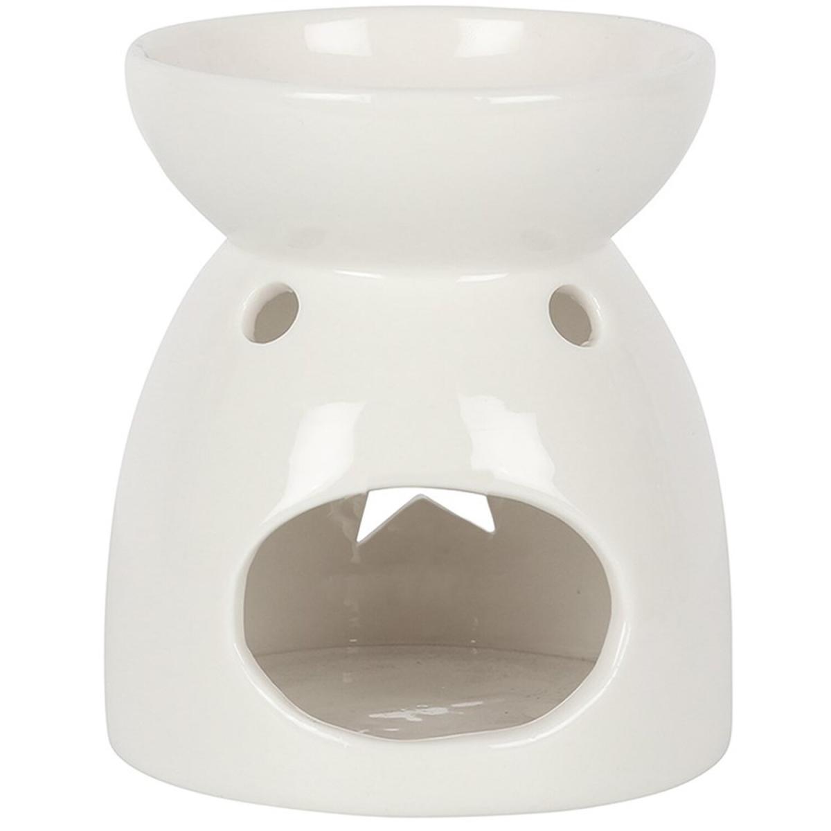 Star Cut Out Oil Wax Burner - White – image 4