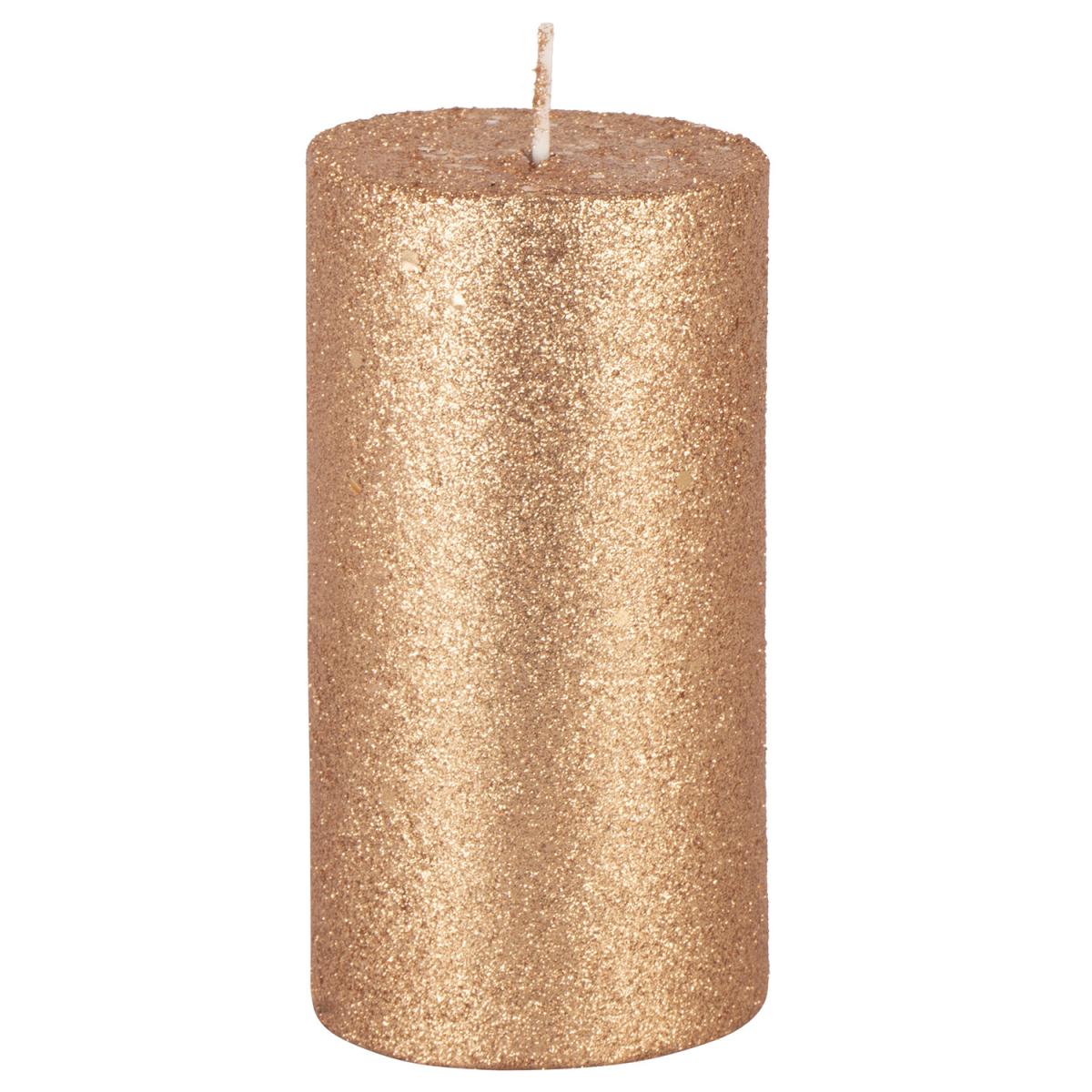 Glitter Pillar Candle - Red – image 2