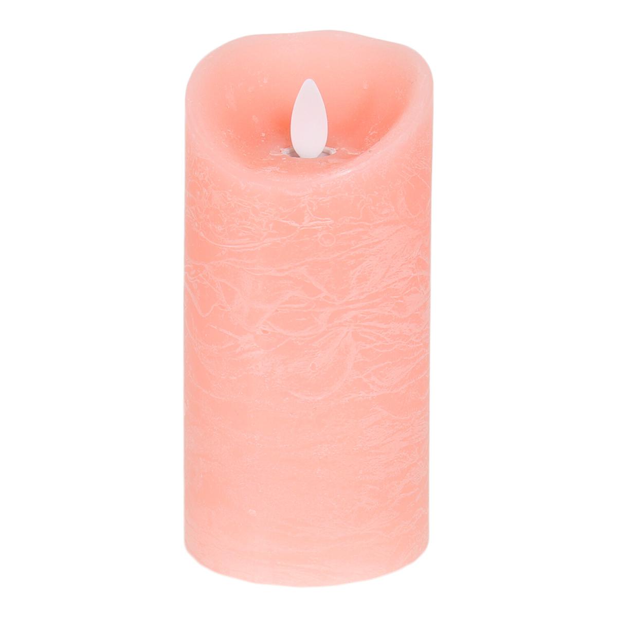 Suede Effect Pillar Candle - Blush / 10cm – image 4