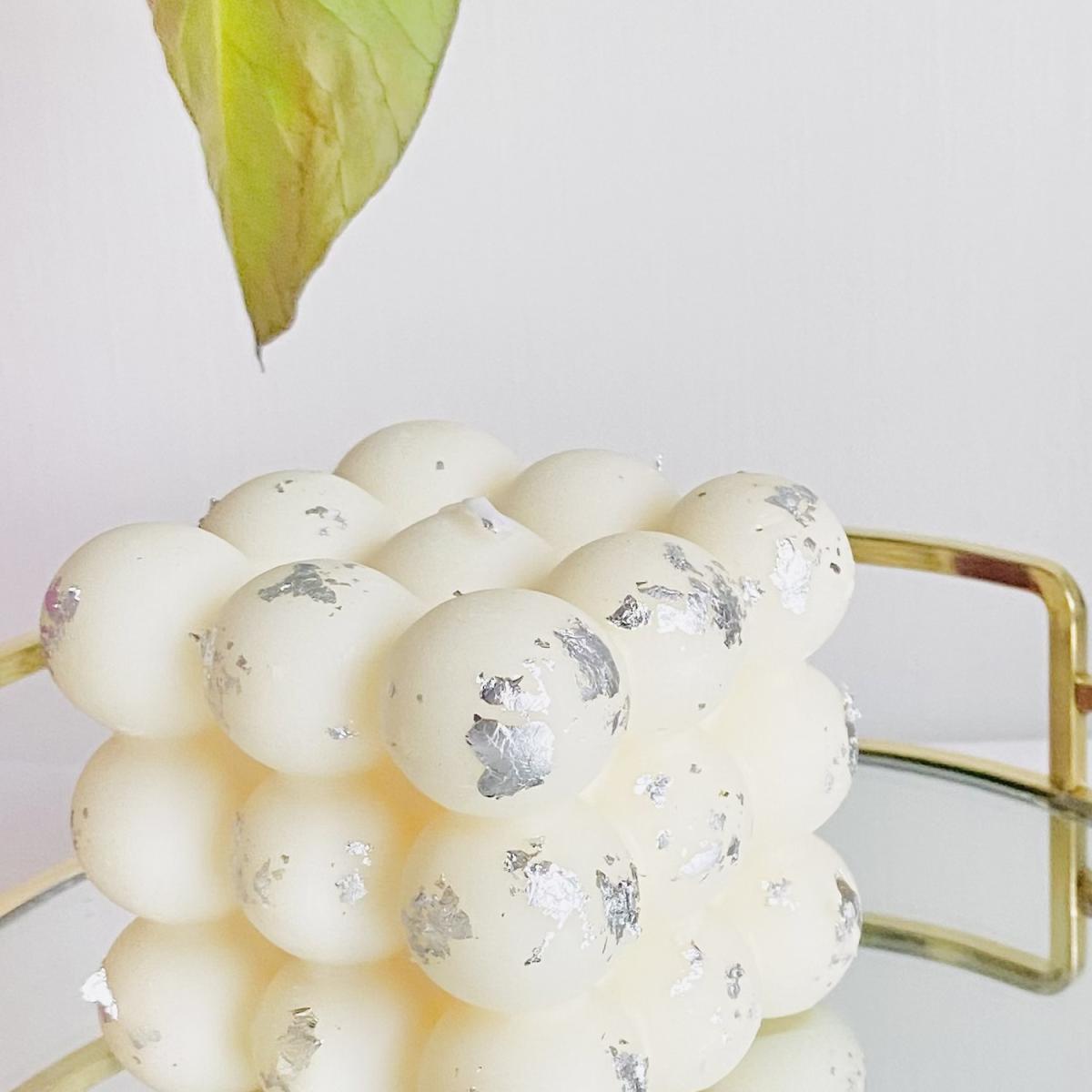 Bubble Cube - Sliver Leaf  - Sliver / Scent Free – image 3