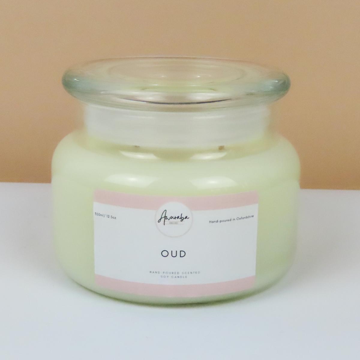 Oud Scented Soy Wax Candle - Neutral – image 2