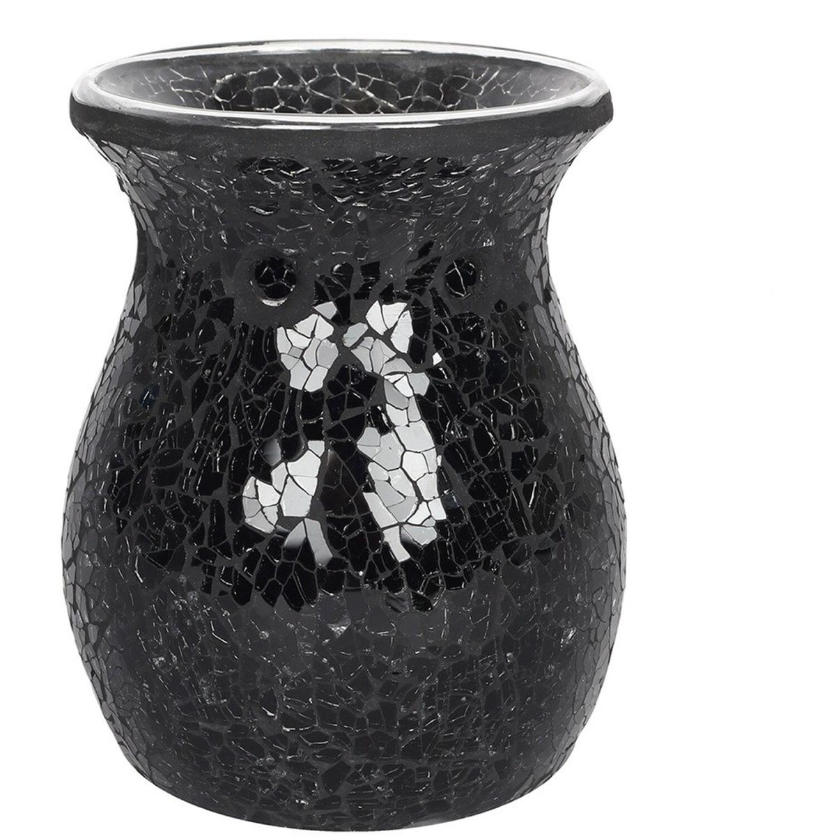 Large Crackle Oil Wax Burner - Black – image 2