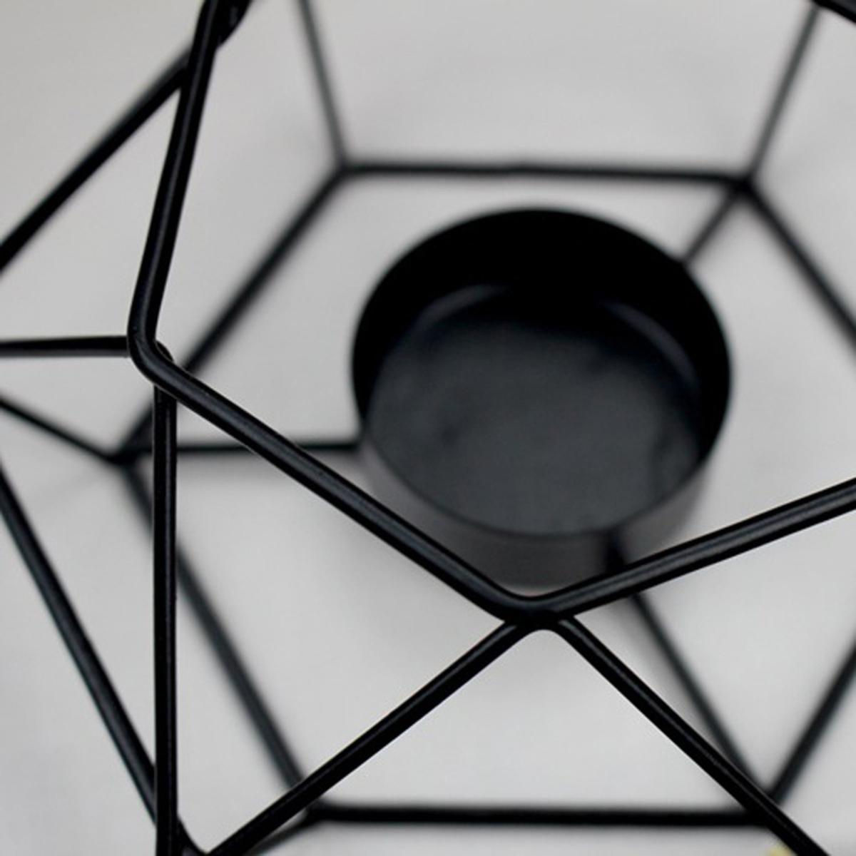 Elegant Candle Holder - Black / 15.5cm – image 3