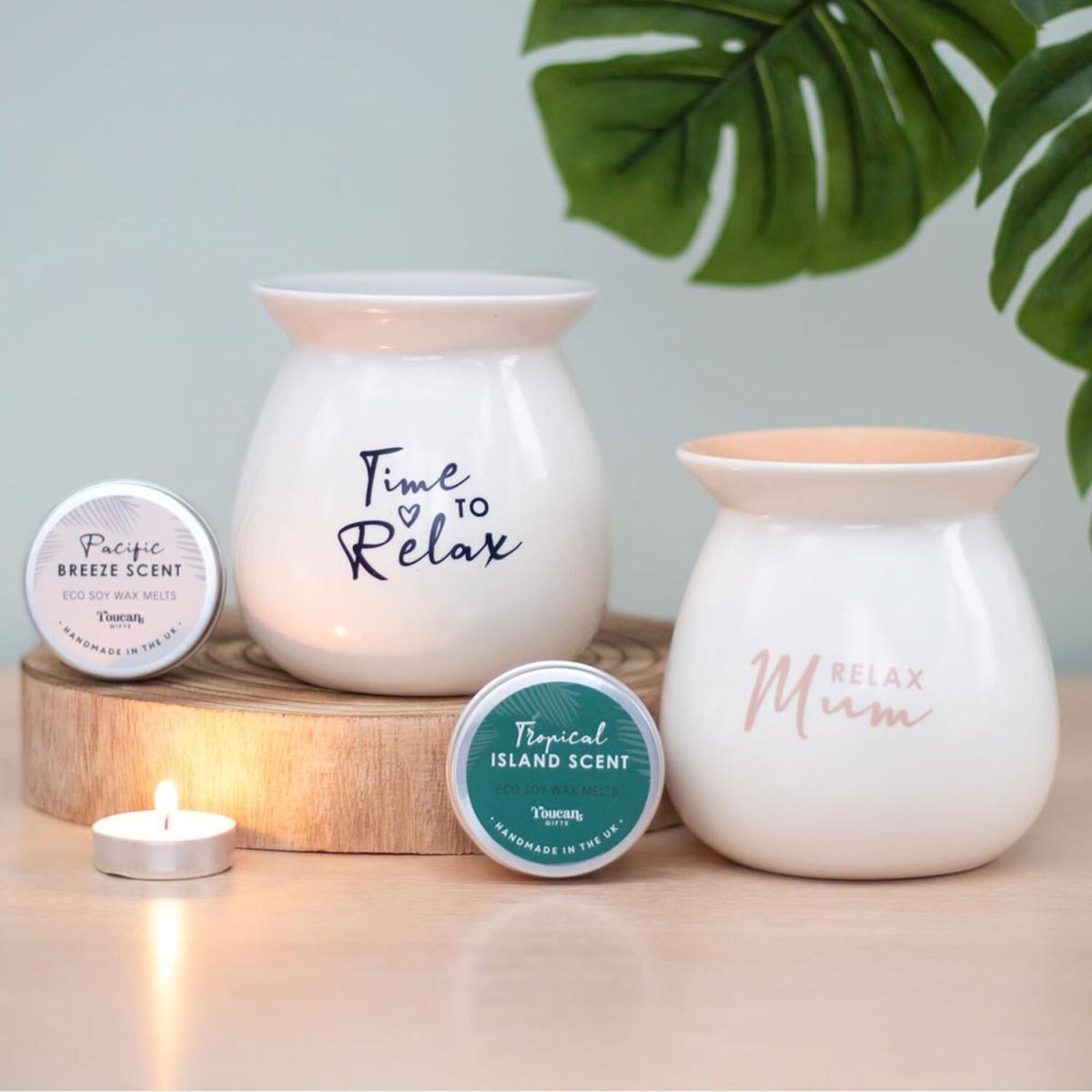 Relax Mum Wax Burner Gift Set - White – image 2