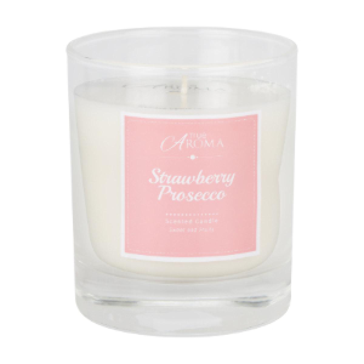 Strawberry Prosecco White Box Candle - White – image 3