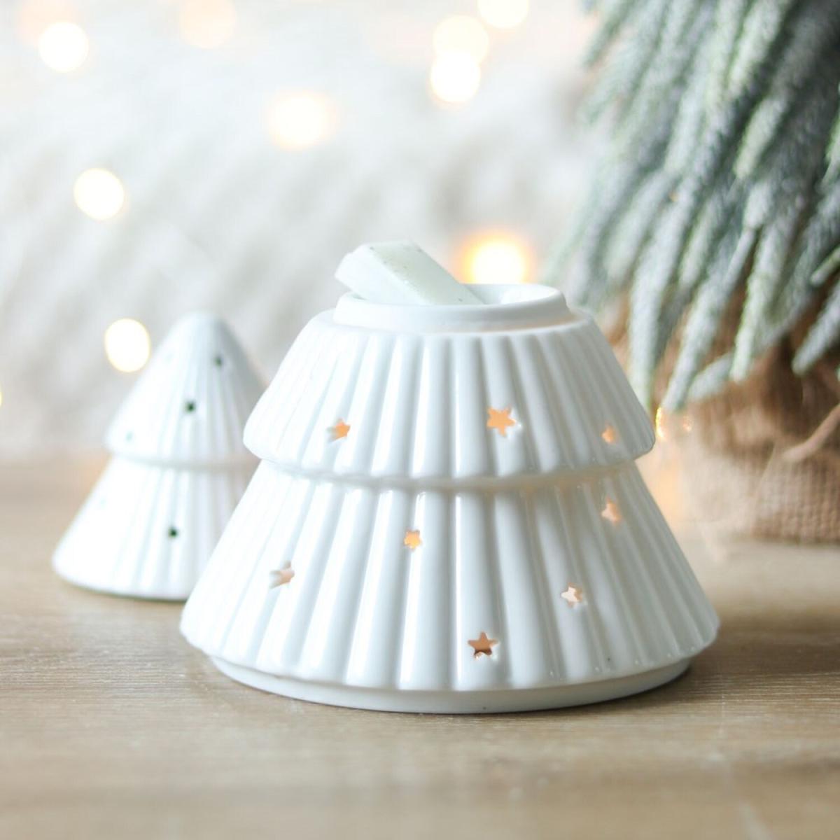 Christmas Tree Oil, Wax Burner - White – image 3
