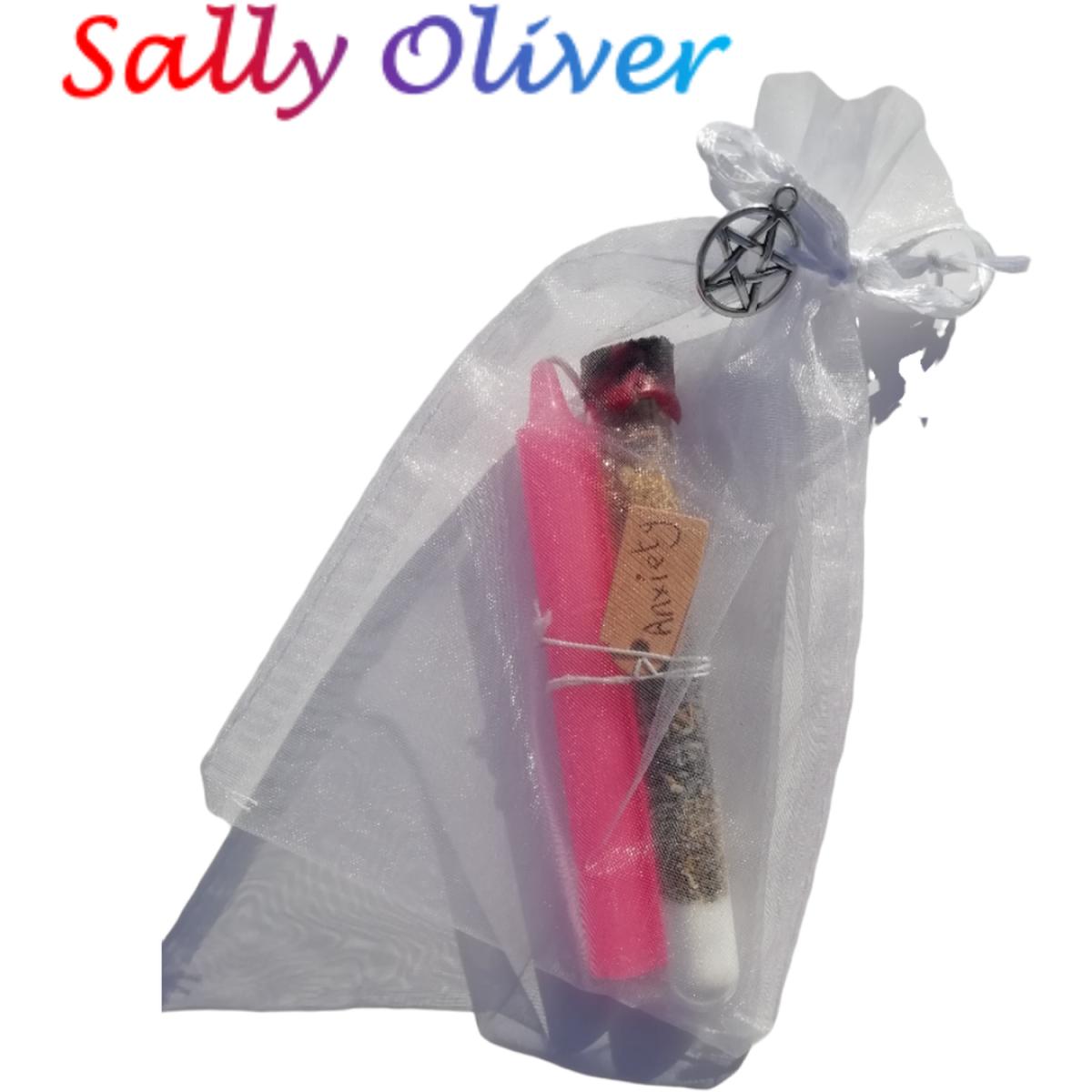 Anxiety Spell Set, Spell Tube and Candle - Pink – image 4
