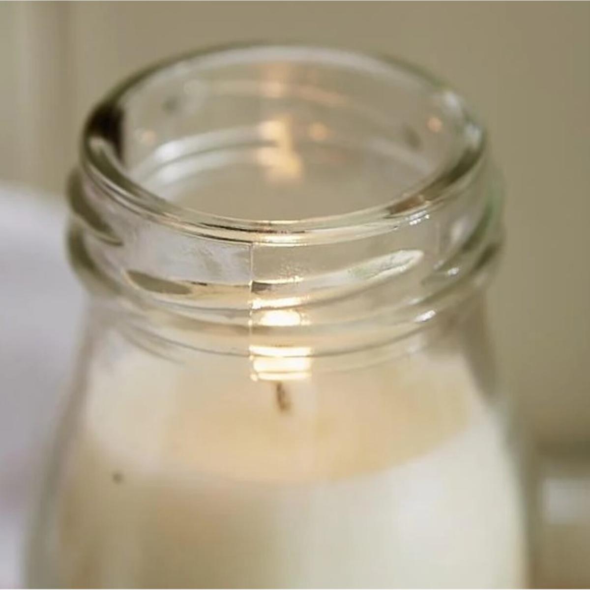 Milk Bottle Candle - White – image 3