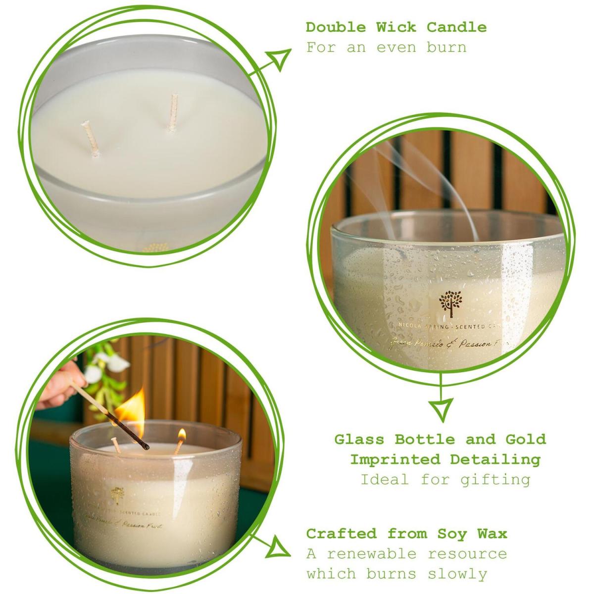 350g Soy Wax Scented Candle - Grey – image 5
