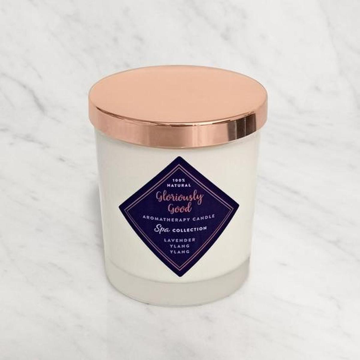Lavender and Ylang Ylang Aromatherapy Naturally Scented Candle - White – image 4