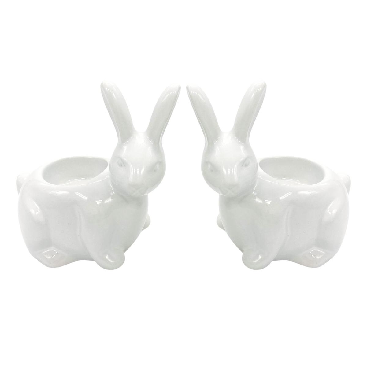 Set of 2 Rabbit Candle Holders – image 2