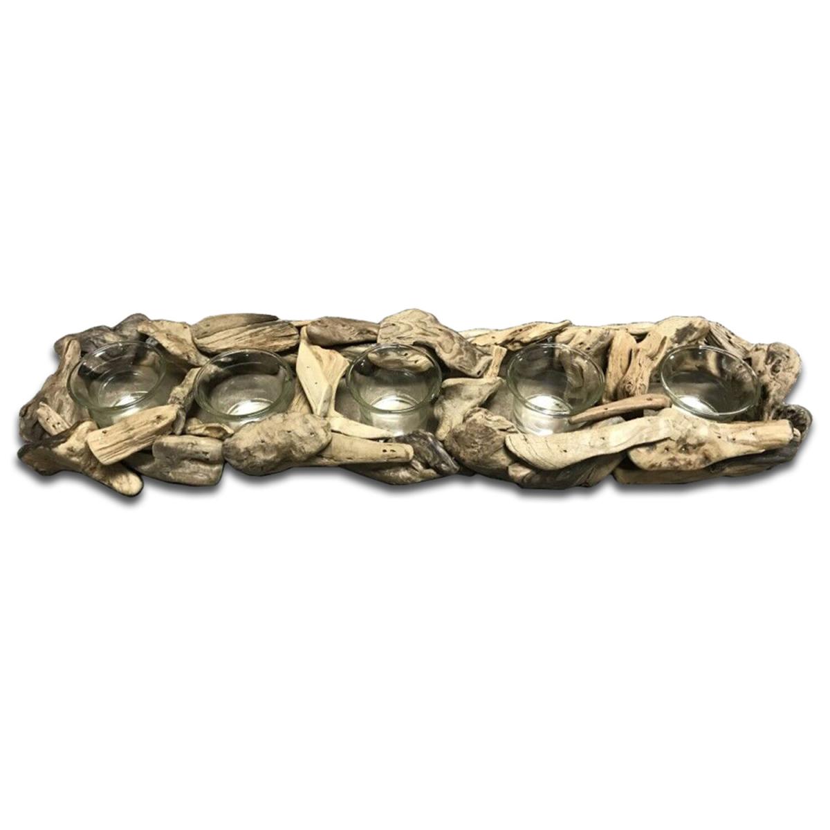 5 Piece Driftwood Candle Holder – image 2