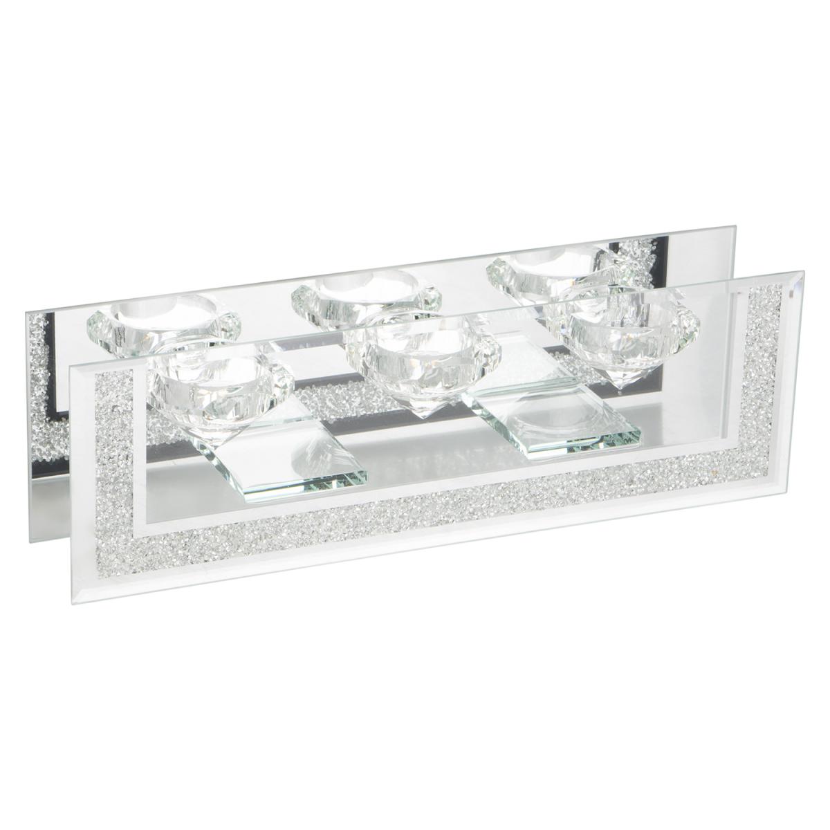 Crushed Crystal Triple Tealight Holder – image 2