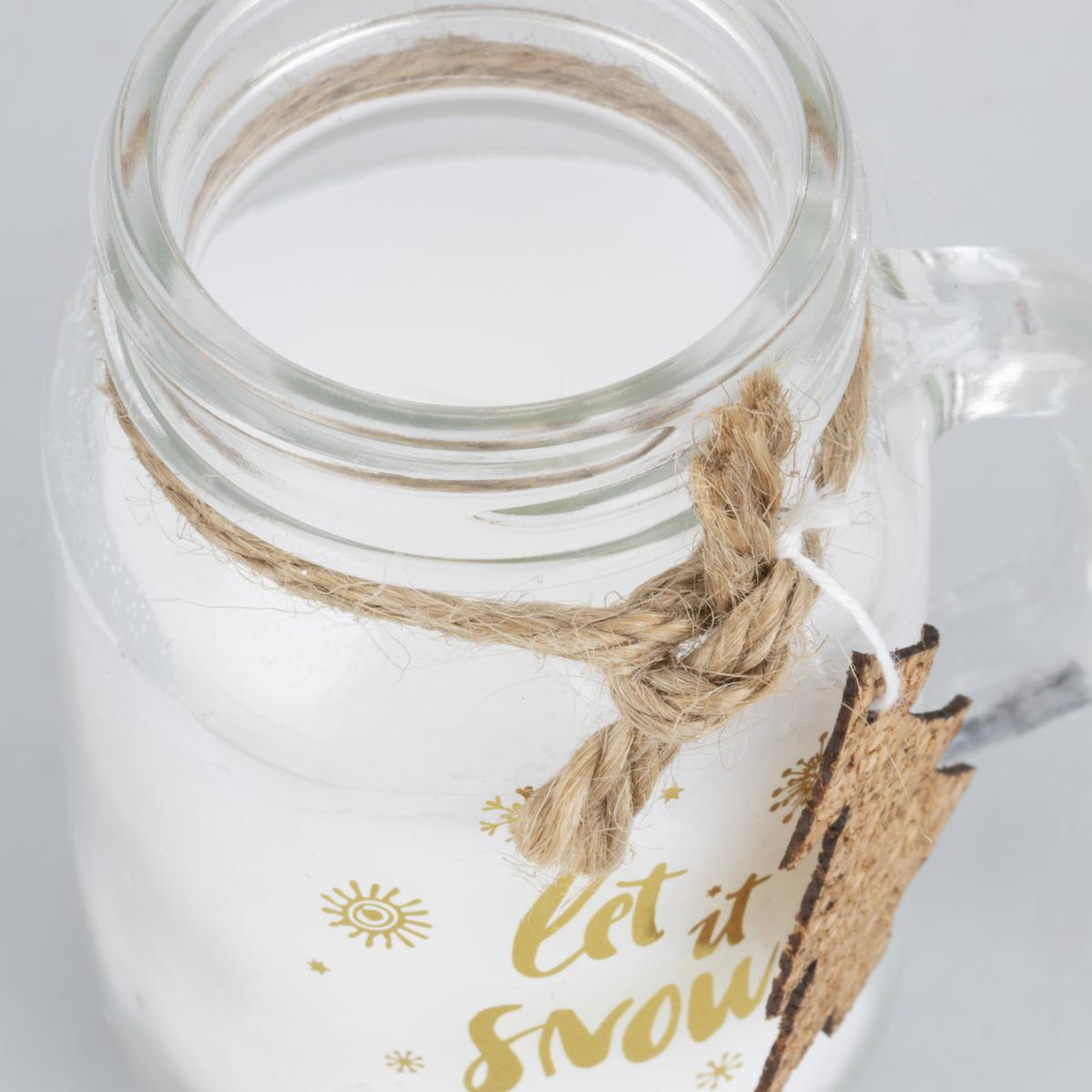 Let It Snow Candle Jar – image 2