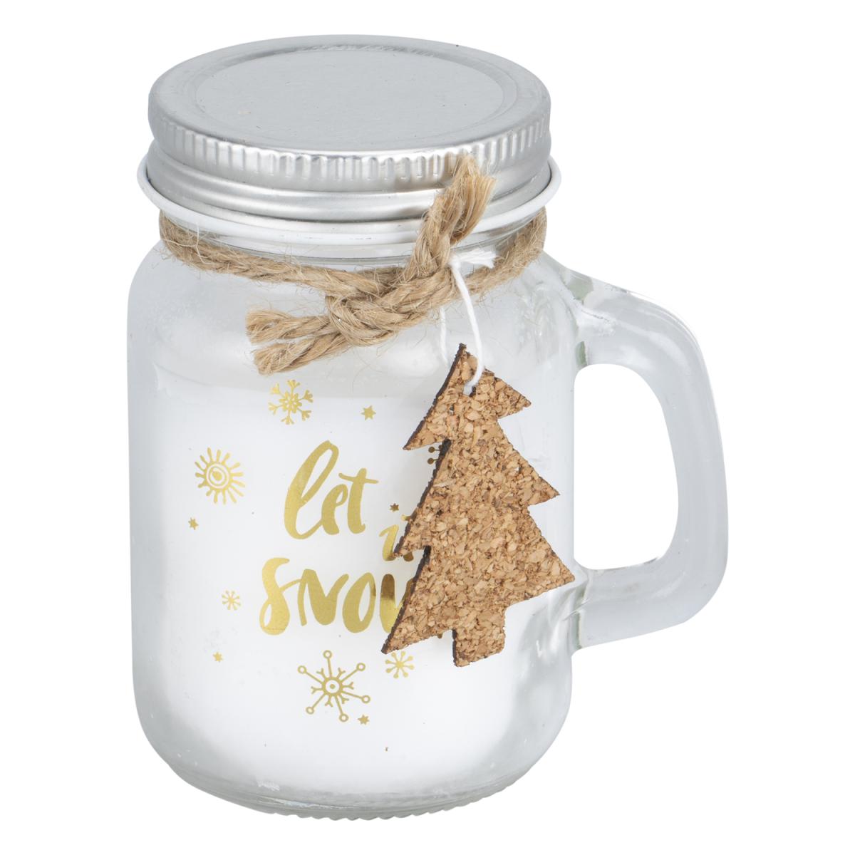 Let It Snow Candle Jar – image 3