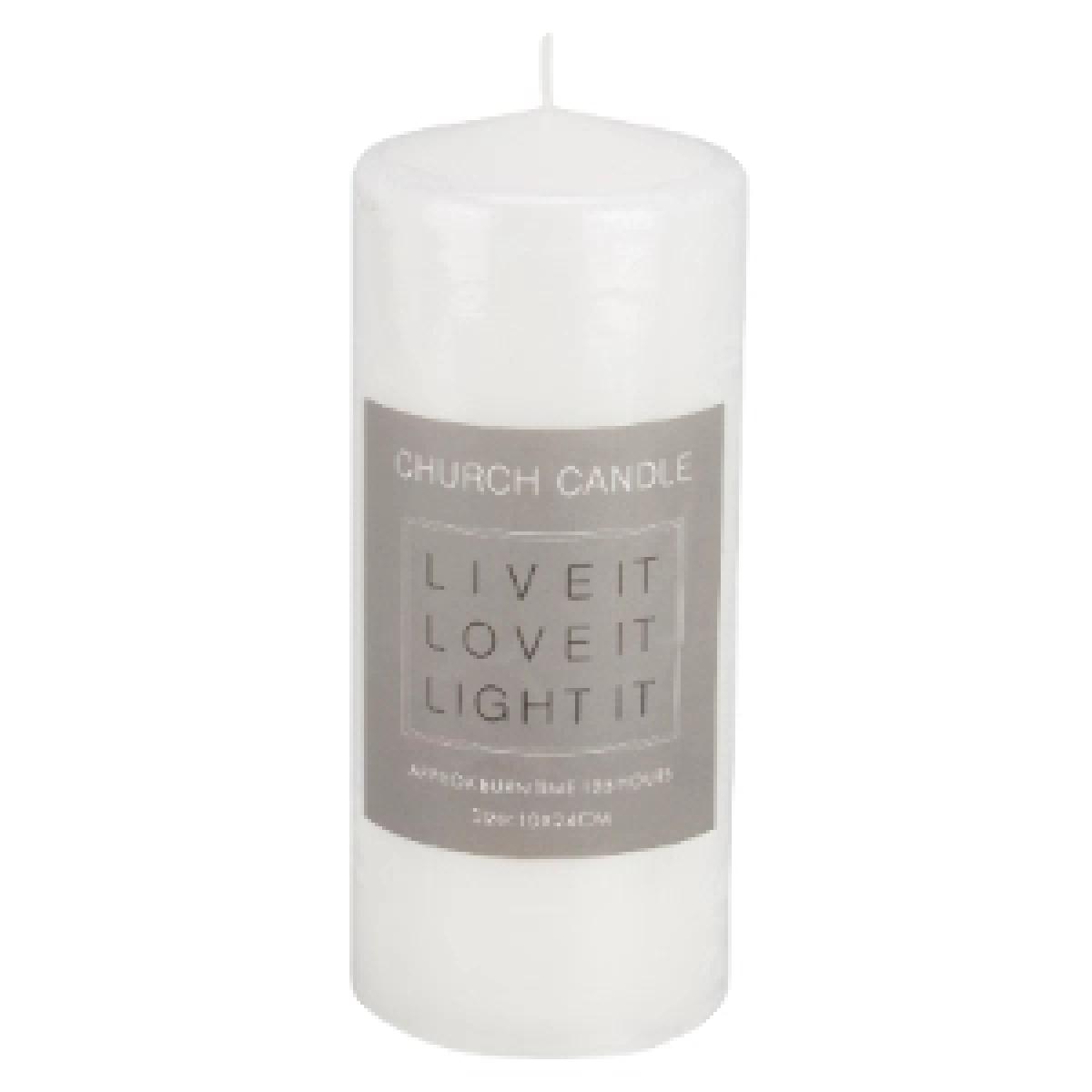 Pack of Wax Church Candles - 10cm / 2 – image 2