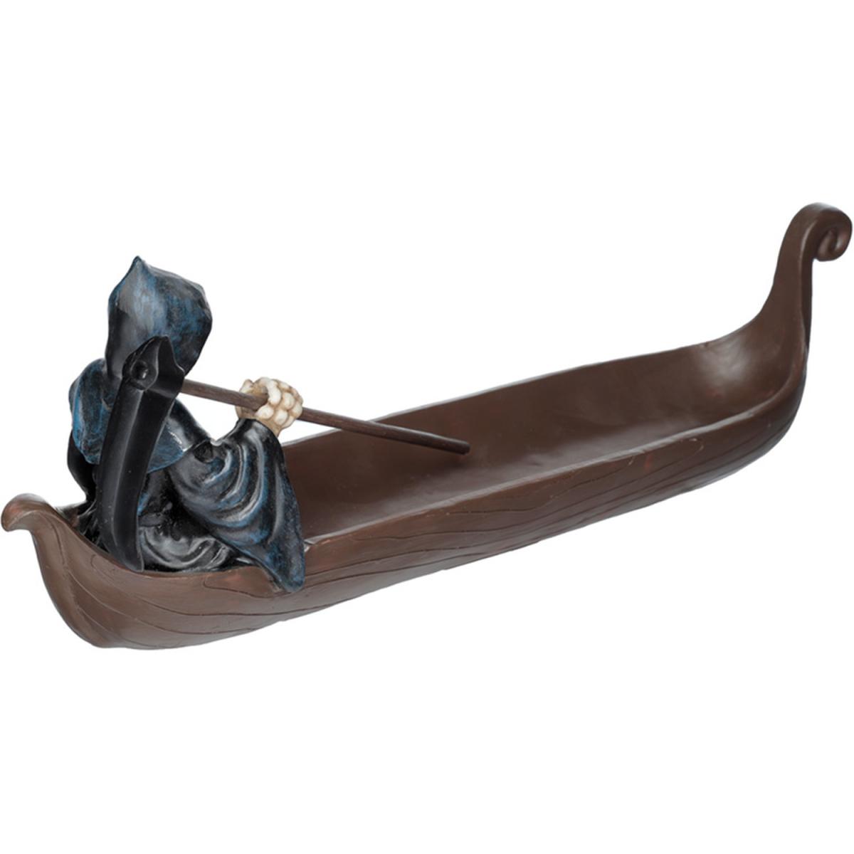 The Reaper Incense Burner Ashcatcher - Ferryman of Death with Skull - Grey – image 4