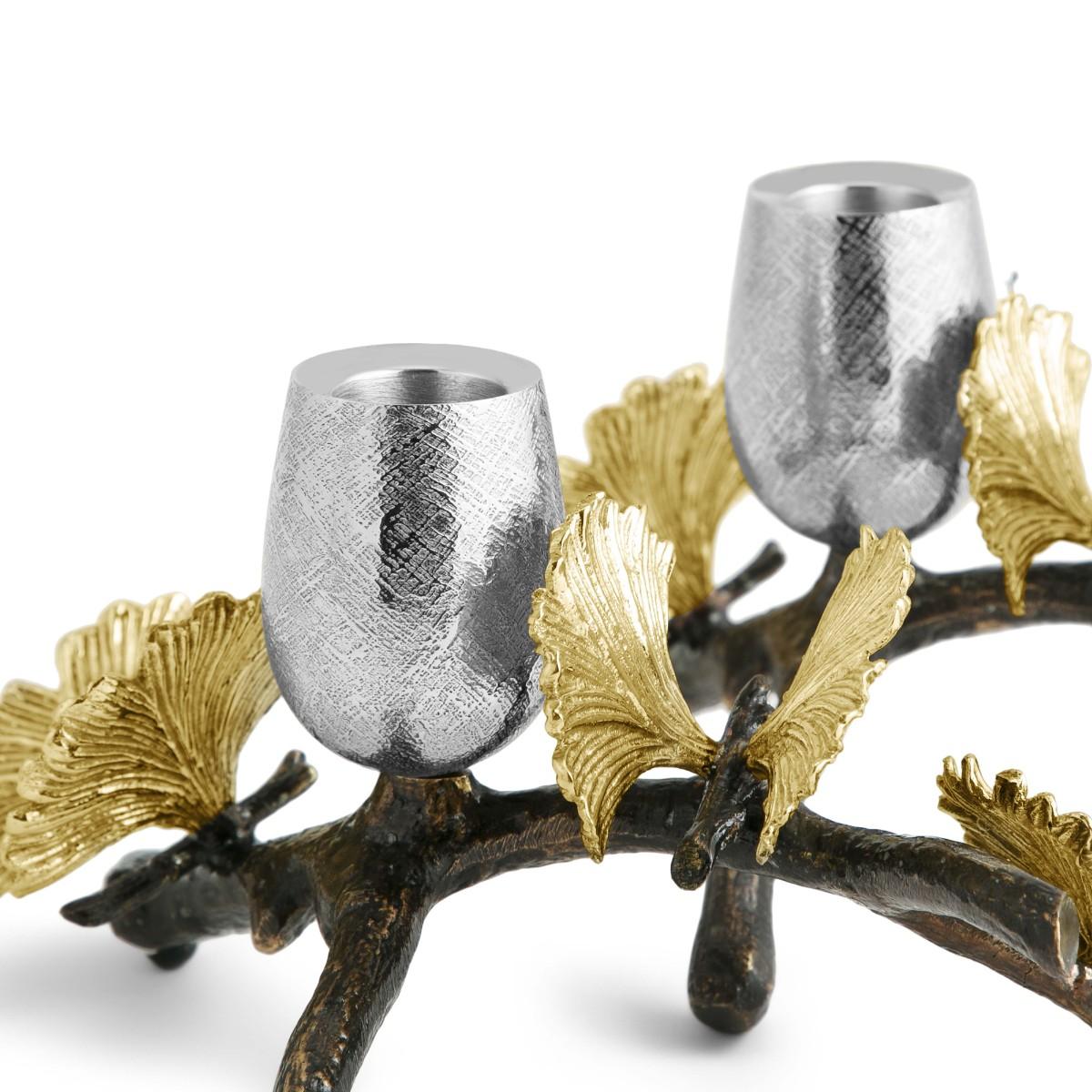 Michael Aram I Butterfly Ginkgo Candleholders - Low – image 3