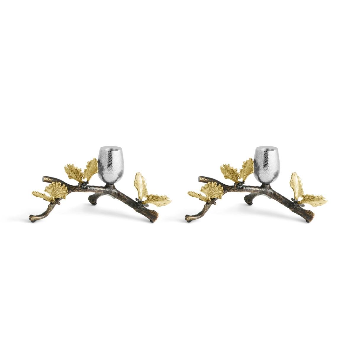 Michael Aram I Butterfly Ginkgo Candleholders - Low – image 5