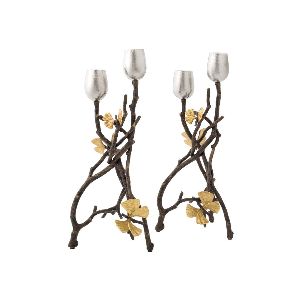 Michael Aram | Butterfly Ginkgo Candleholders - Set of Two