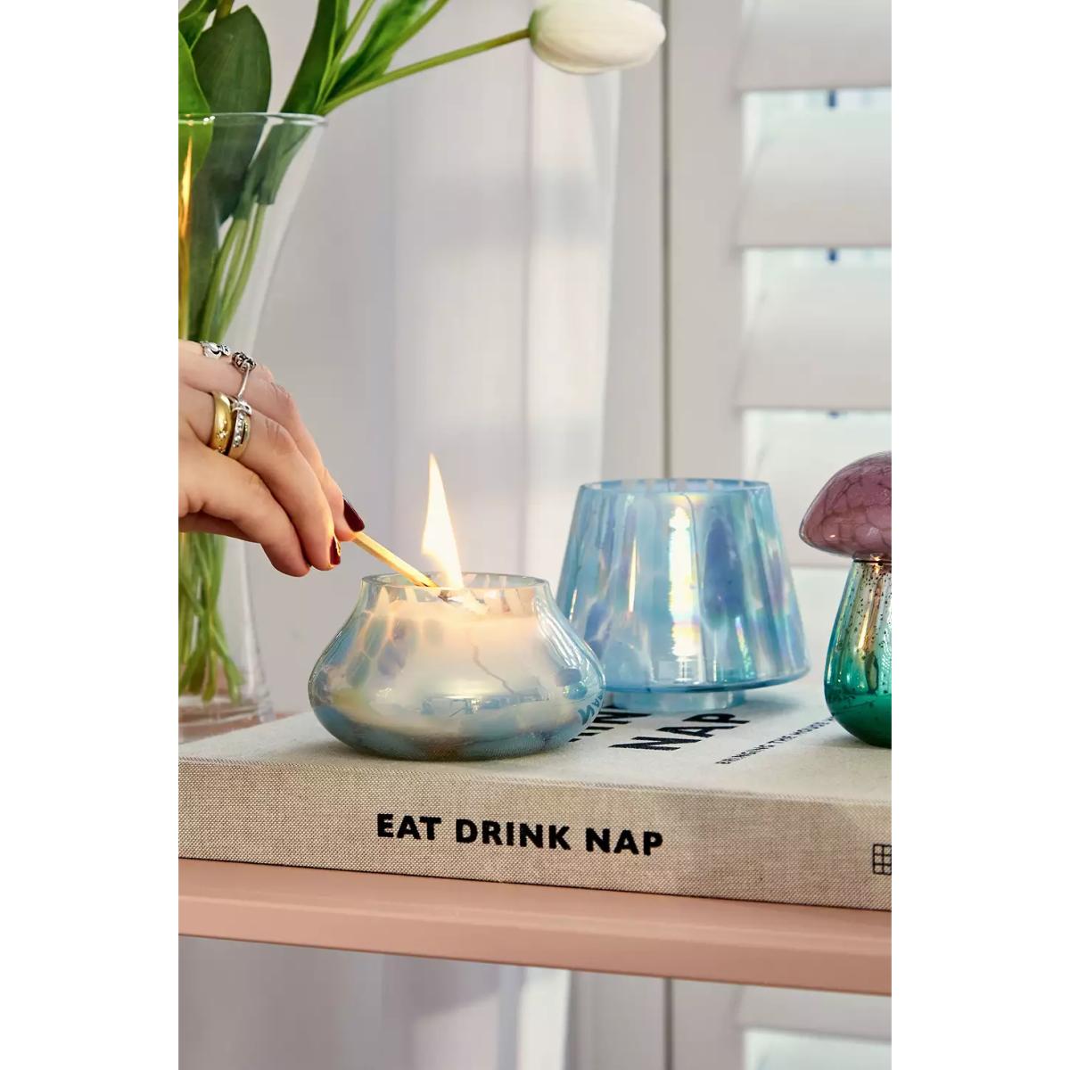 Urban Outfitters Ava Blue Pearl Lamp-Shaped Candle - Green ALL – image 2