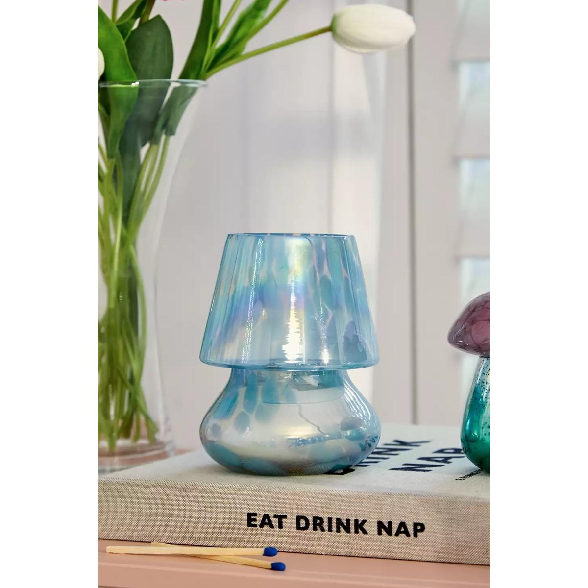 Urban Outfitters Ava Blue Pearl Lamp-Shaped Candle - Green ALL – image 3