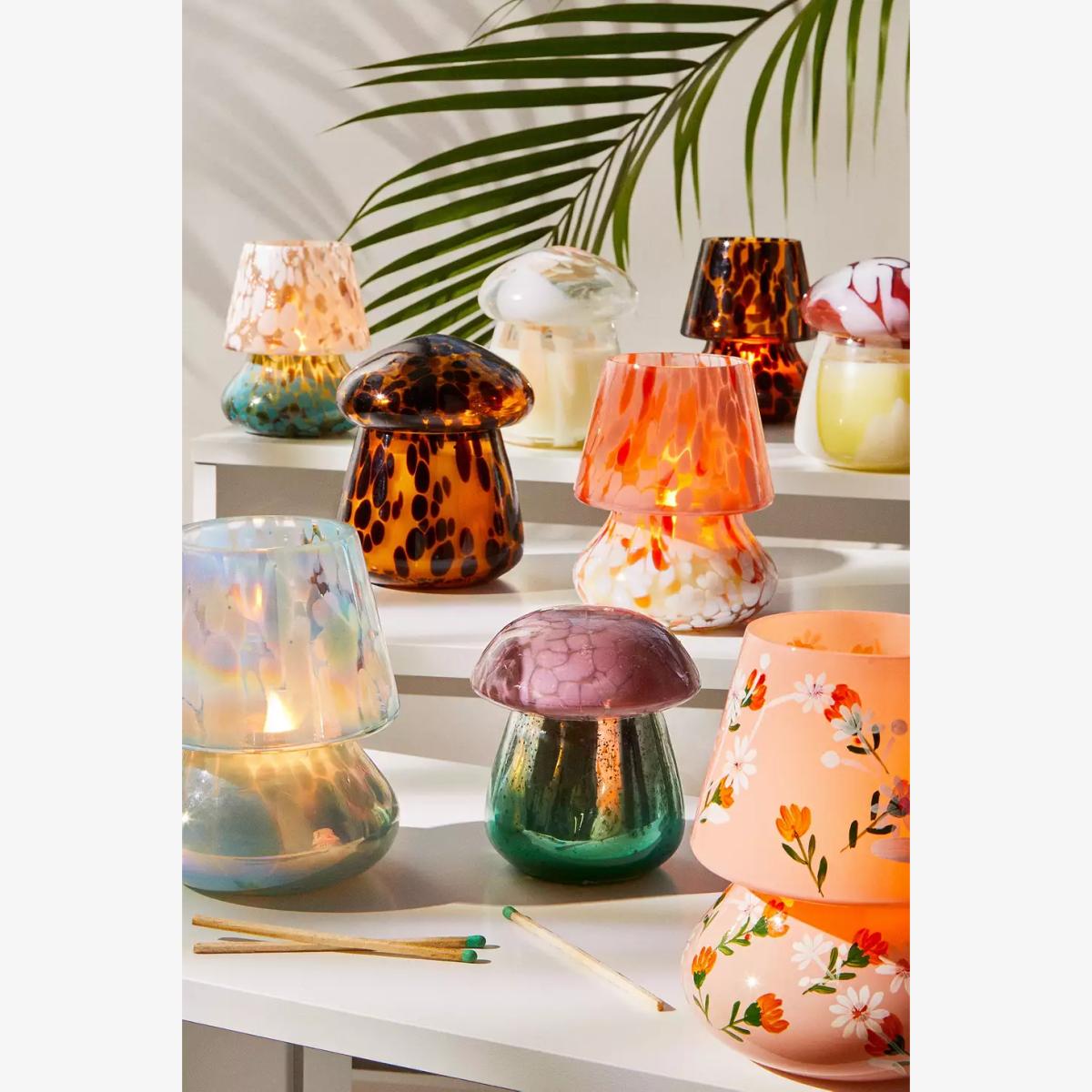 Urban Outfitters Ava Blue Pearl Lamp-Shaped Candle - Green ALL – image 1