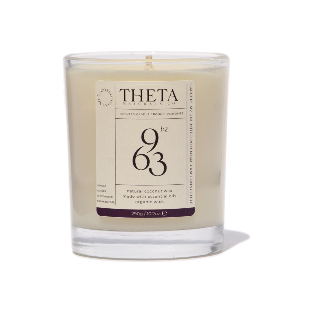 Neutrals 963Hz Connection Candle - Vanilla, Vetiver, Helichrysum & Frankincense - 240G/8.5Oz Theta Naturals Co. – image 1