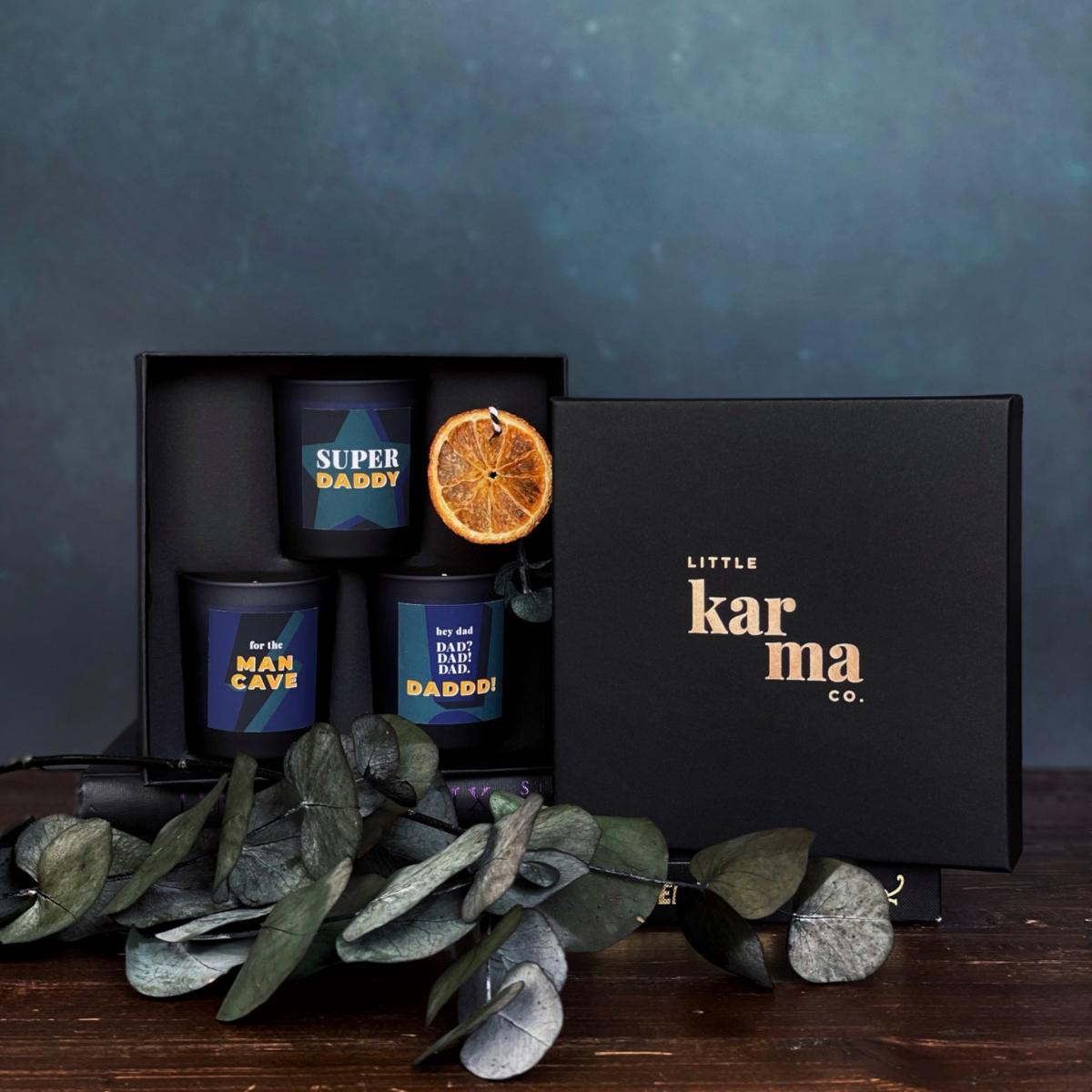Blue / Black / Green For Dads Candle Set - Gift For Dad Little Karma Co. Ltd – image 2