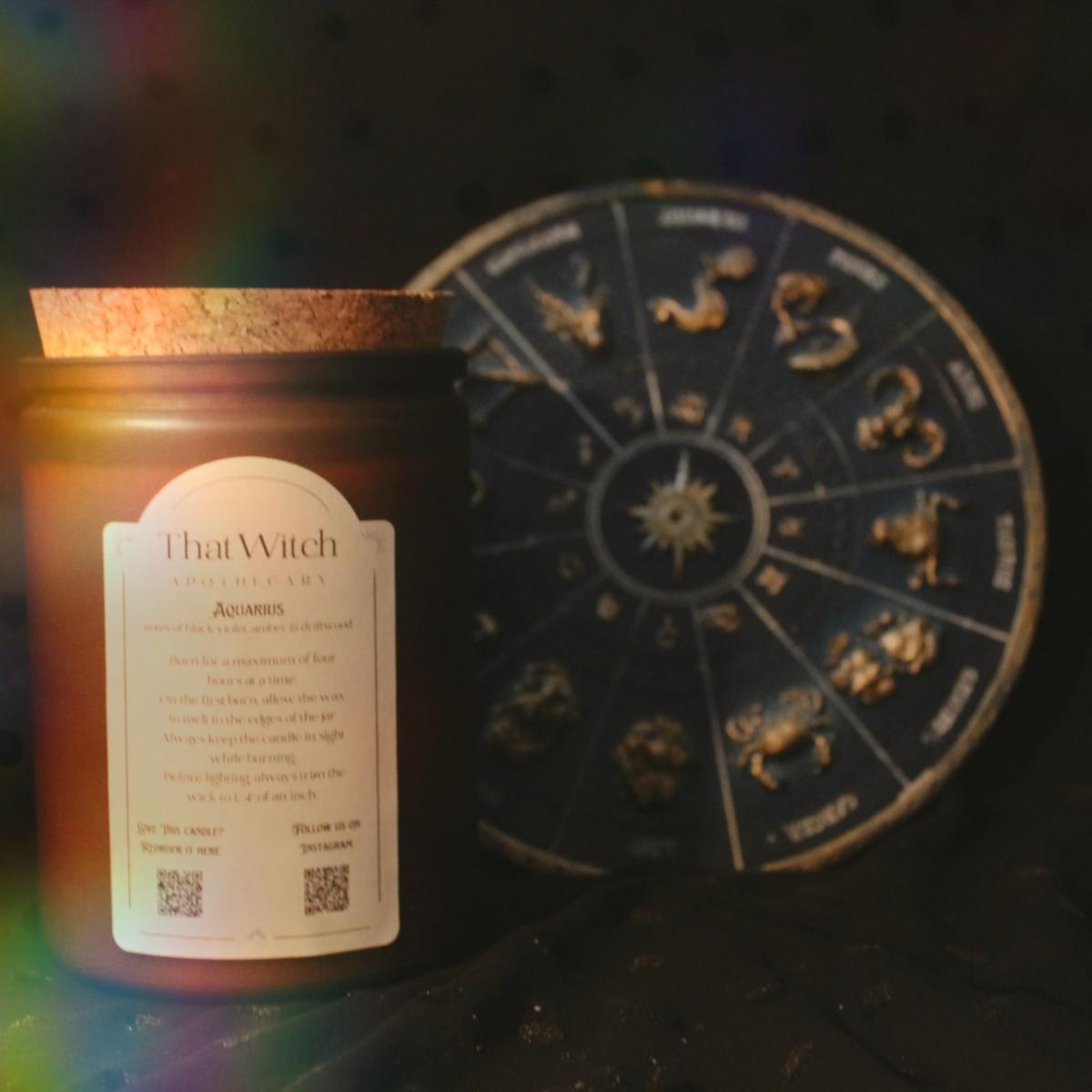 Brown Aquarius Candle That Witch Apothecary – image 3