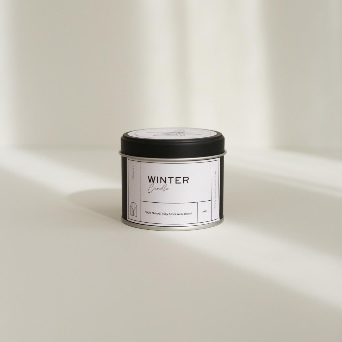 Neutrals Winter Candle Handmade Organic Soy & Beeswax House of Mare – image 4