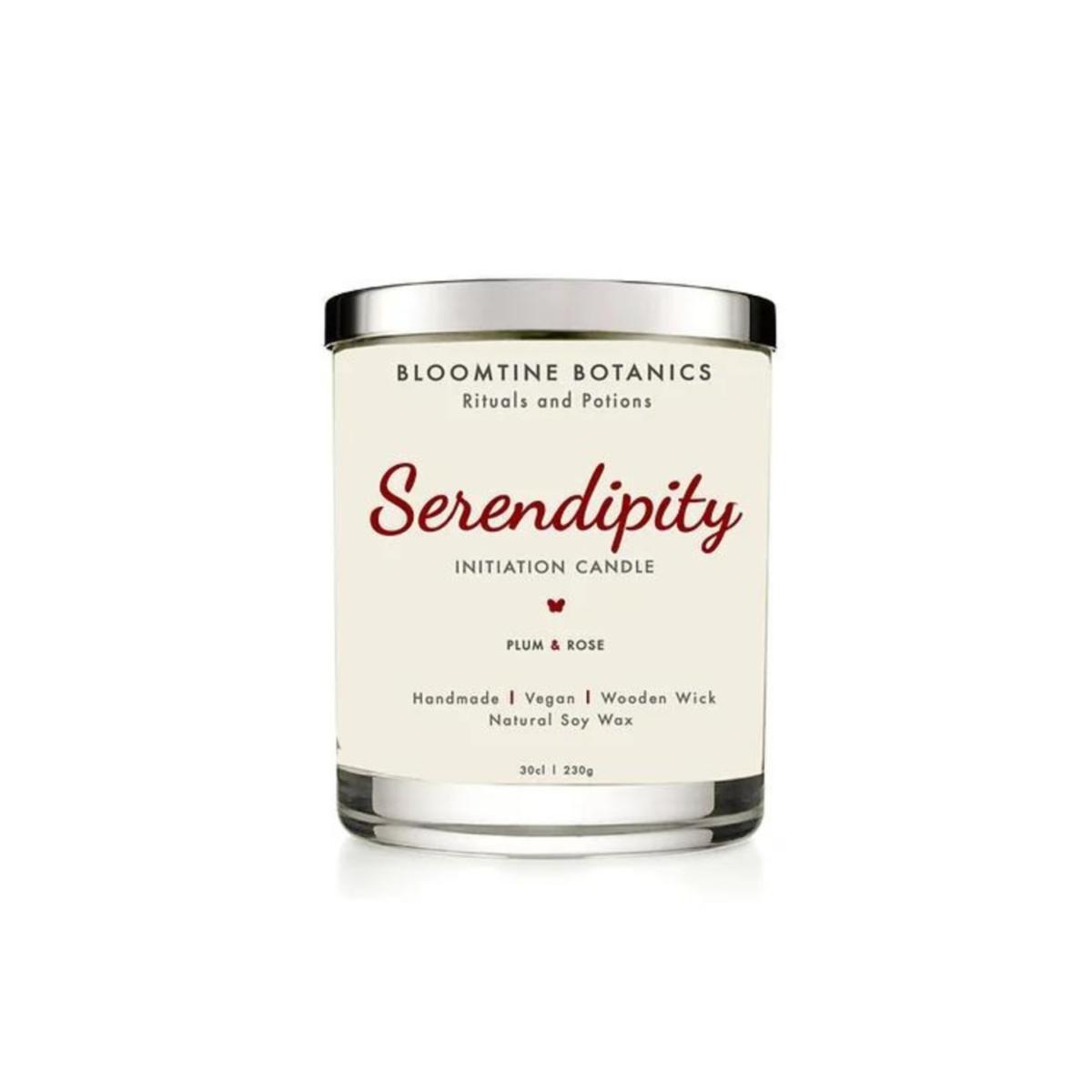 White Serendipity Initiation Soy Wax Candle - Plum & Rose Bloomtine Earth Angel Hq – image 2