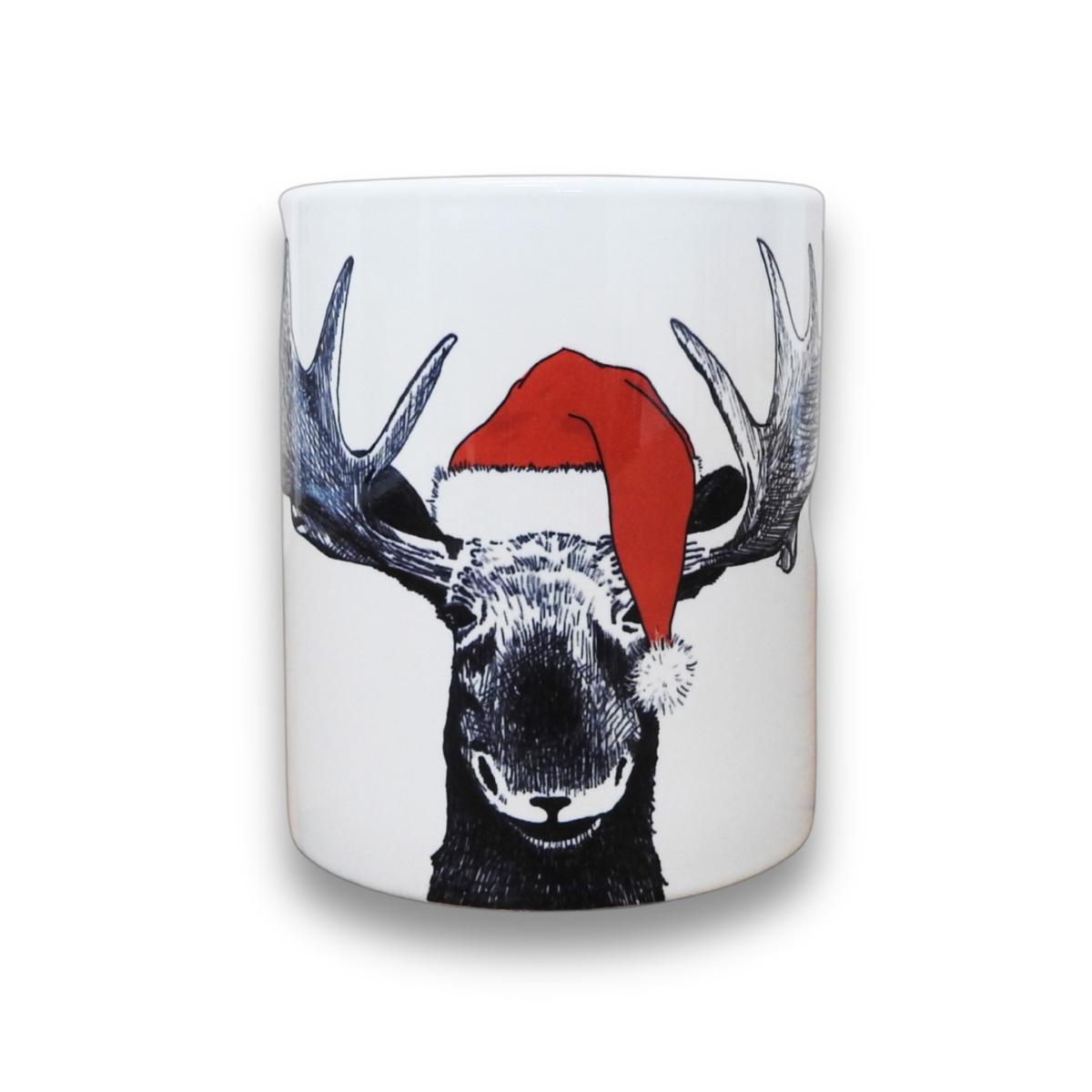 White Christmas Festive Moose Soy Candle Trio - Merry Pine Fragrance One Size Inkrypt London – image 3