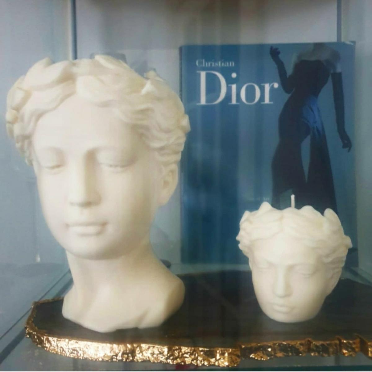 Venus Greek Goddess Candle Statue Head Secrete Obsession – image 3